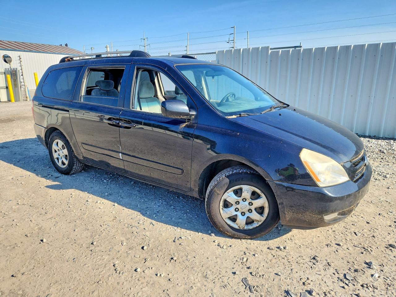 2008 Kia Sedona Lx Black vin: KNDMB233986222204