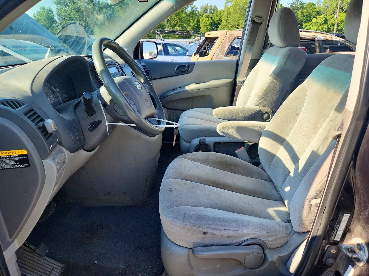 2008 Kia Sedona Lx Black vin: KNDMB233986222204