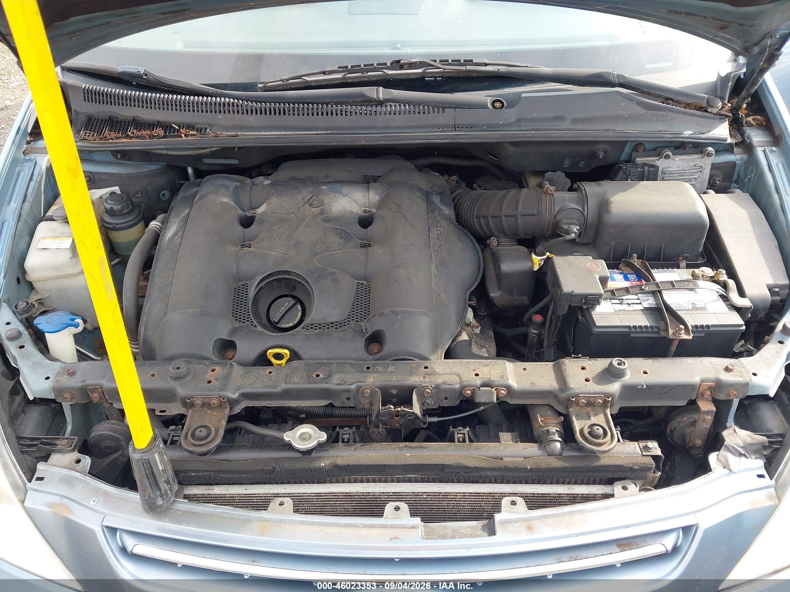 2008 Kia Sedona Ex Light Blue vin: KNDMB233986248950