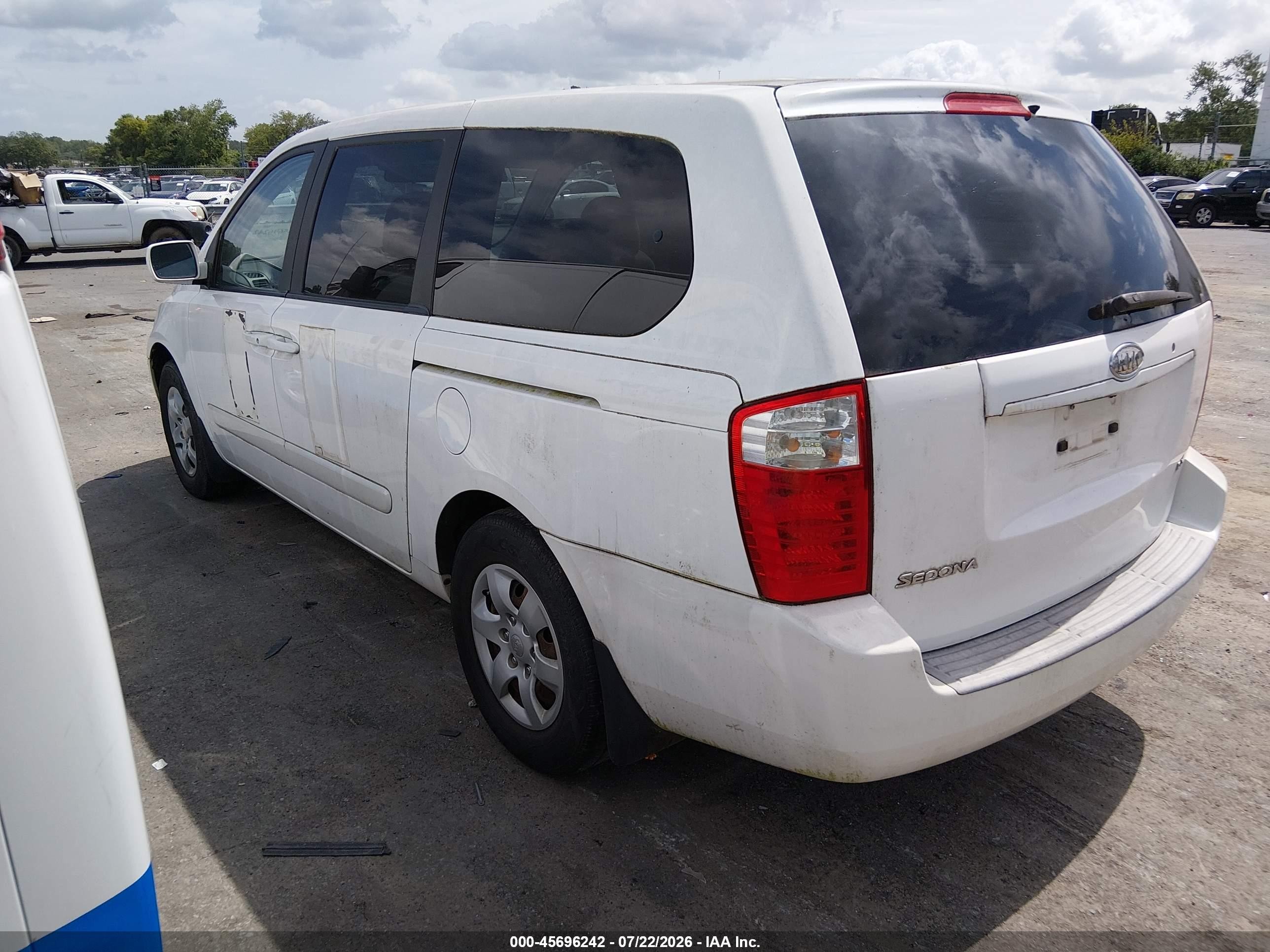 2006 Kia Sedona Ex/lx White vin: KNDMB233X66046325