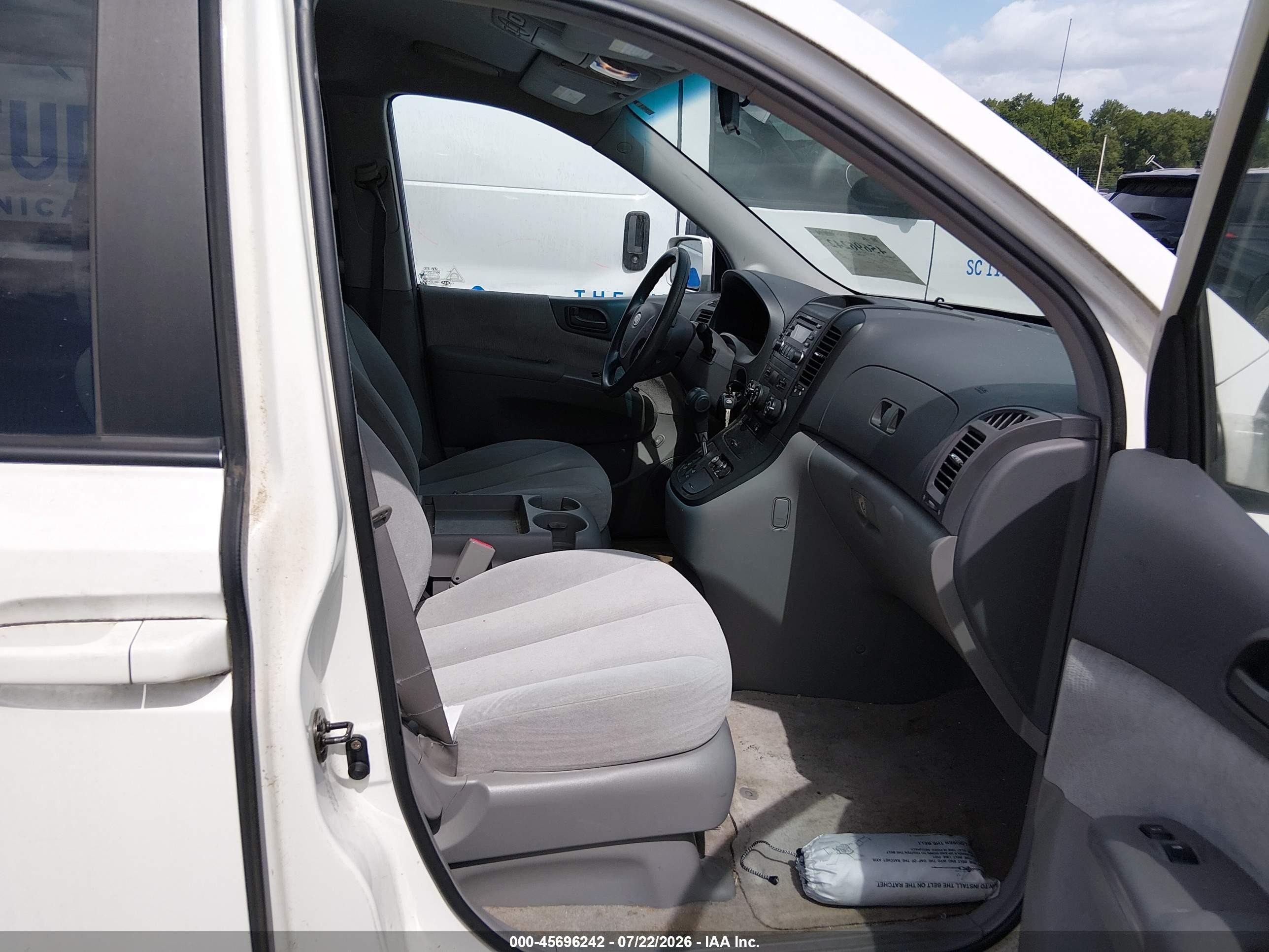 2006 Kia Sedona Ex/lx White vin: KNDMB233X66046325