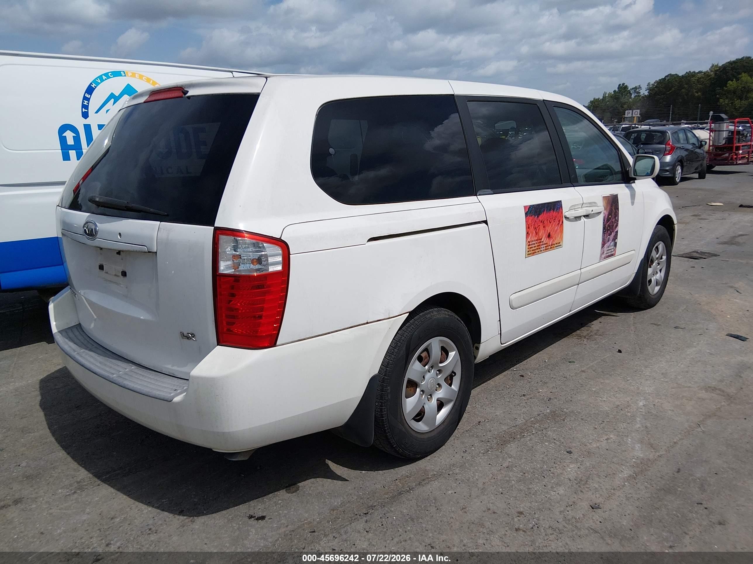 2006 Kia Sedona Ex/lx White vin: KNDMB233X66046325