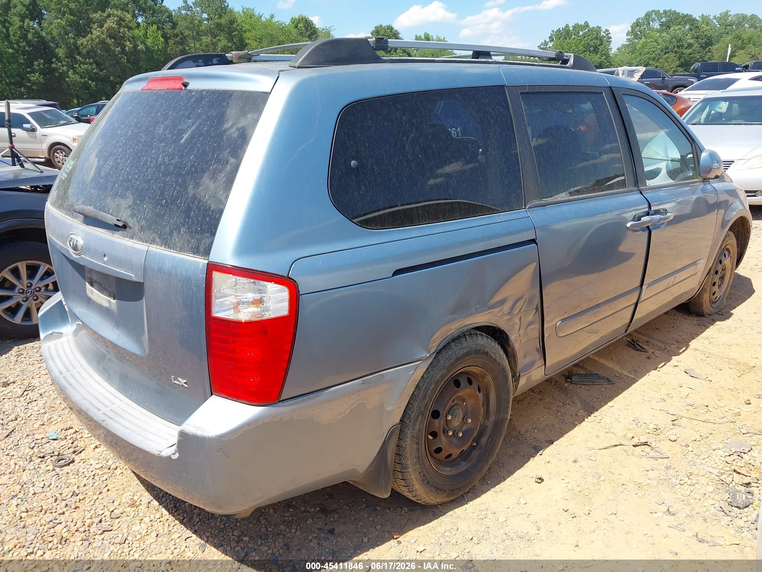 2006 Kia Sedona Ex/lx Light Blue vin: KNDMB233X66065652