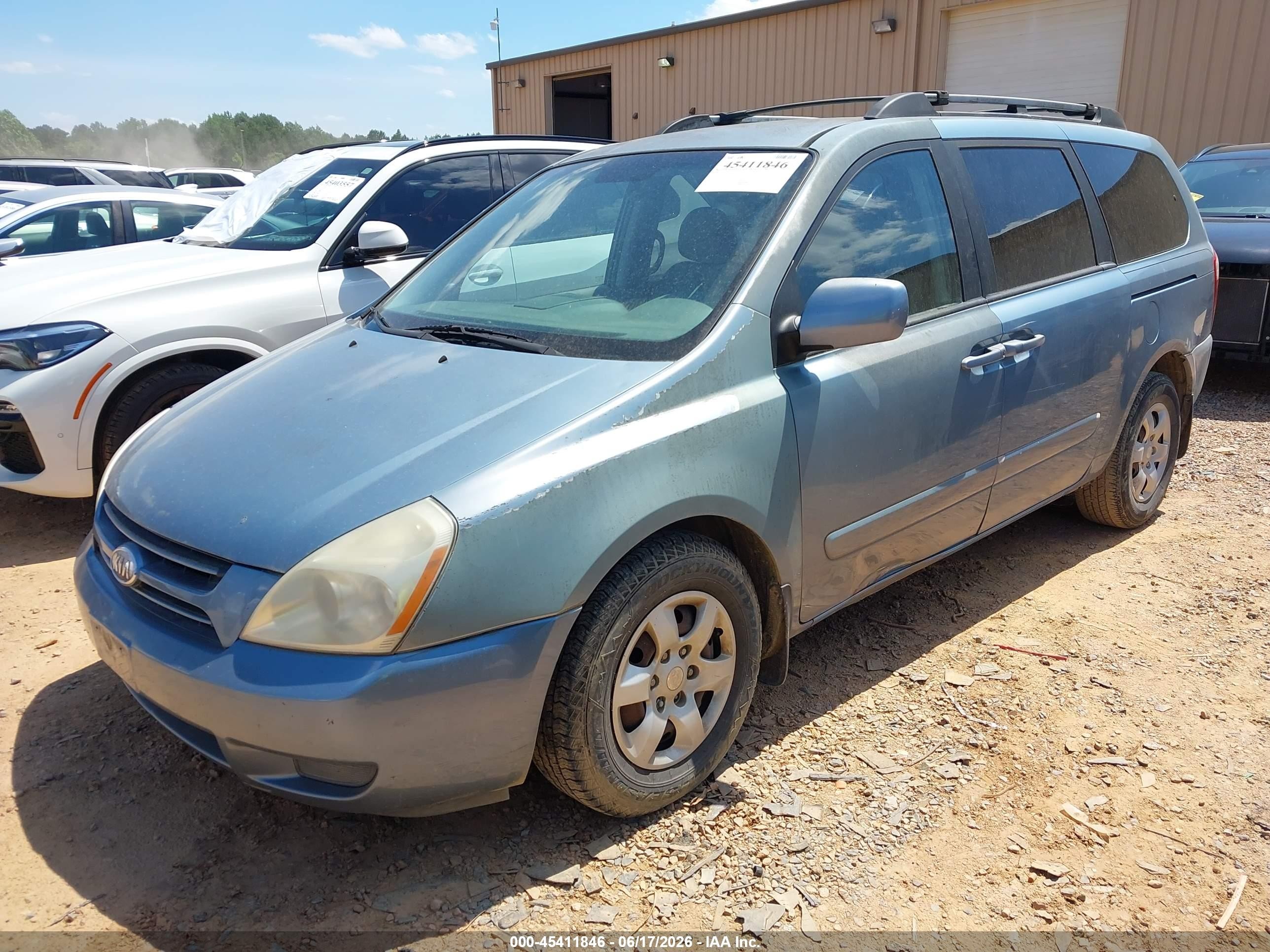2006 Kia Sedona Ex/lx Light Blue vin: KNDMB233X66065652