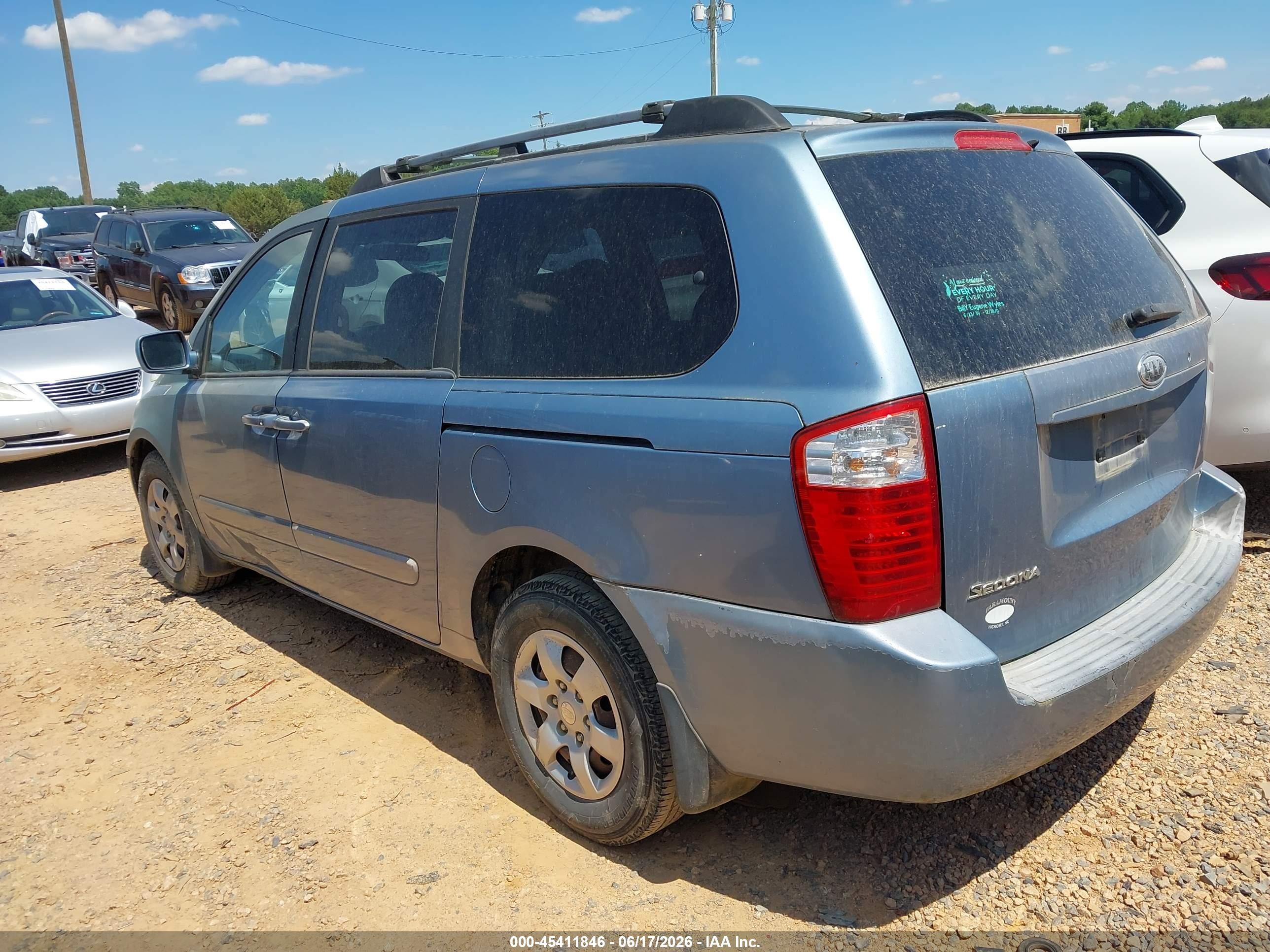 2006 Kia Sedona Ex/lx Light Blue vin: KNDMB233X66065652
