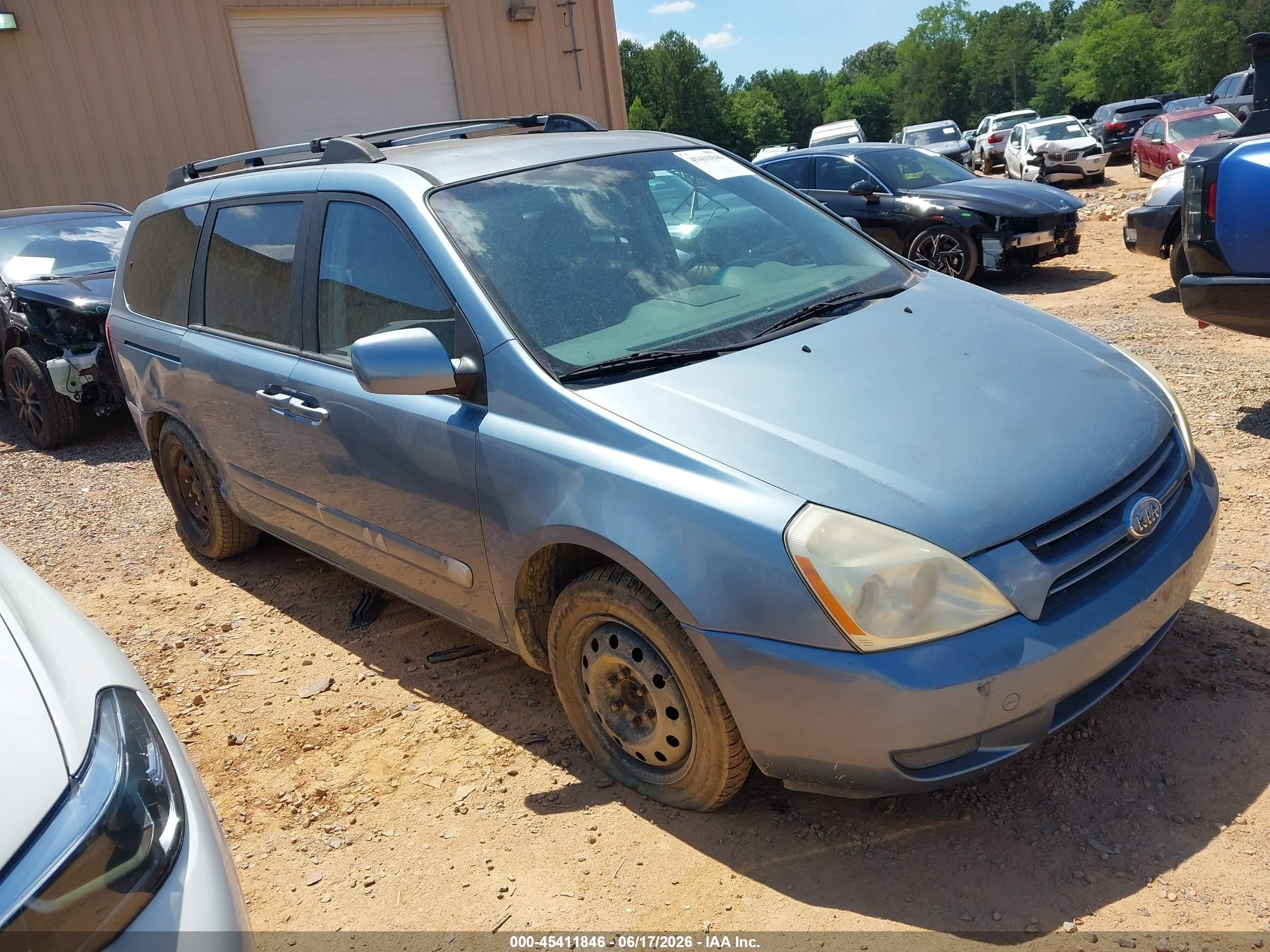 2006 Kia Sedona Ex/lx Light Blue vin: KNDMB233X66065652