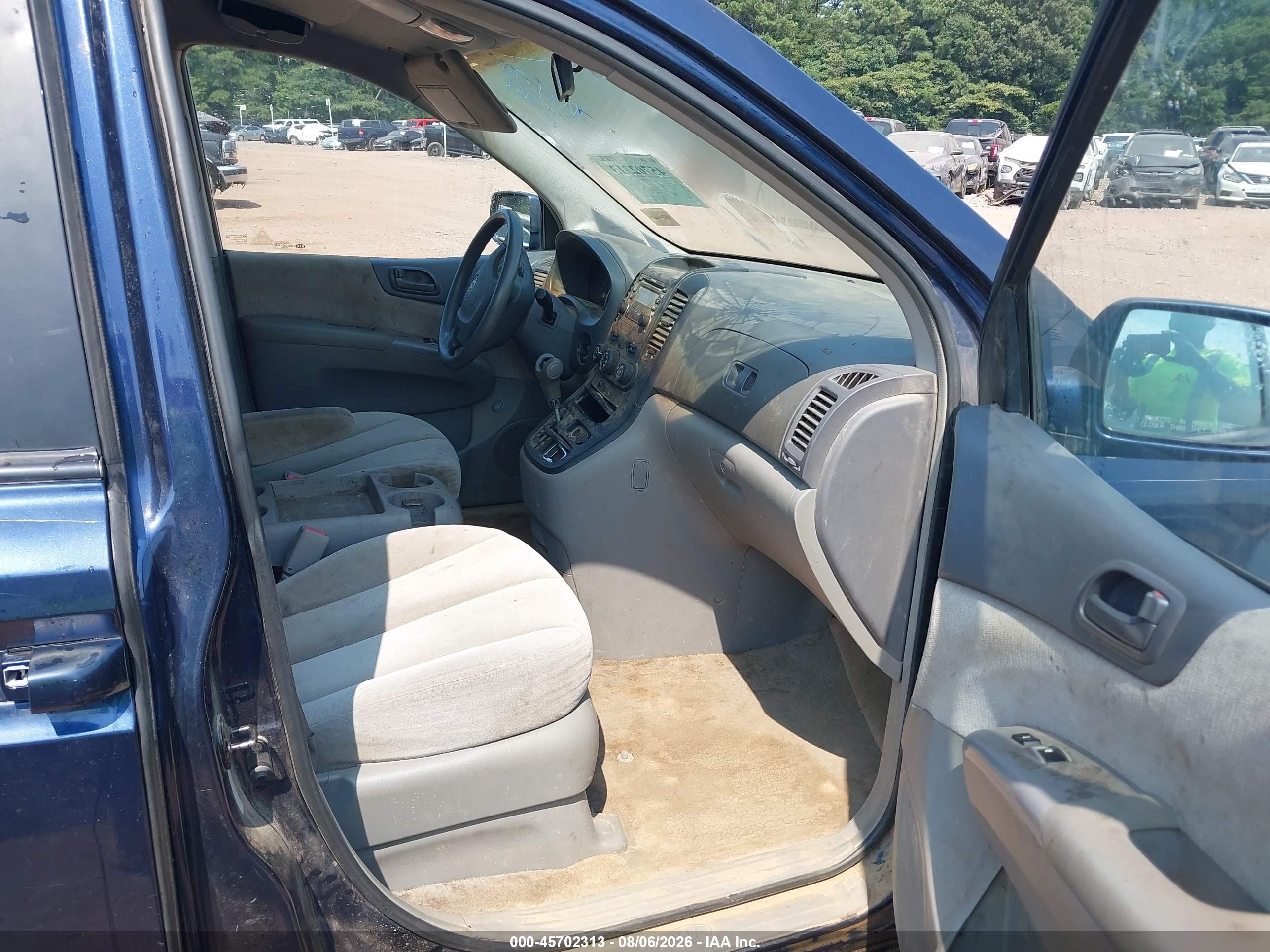 2006 Kia Sedona Ex/lx Blue vin: KNDMB233X66080667