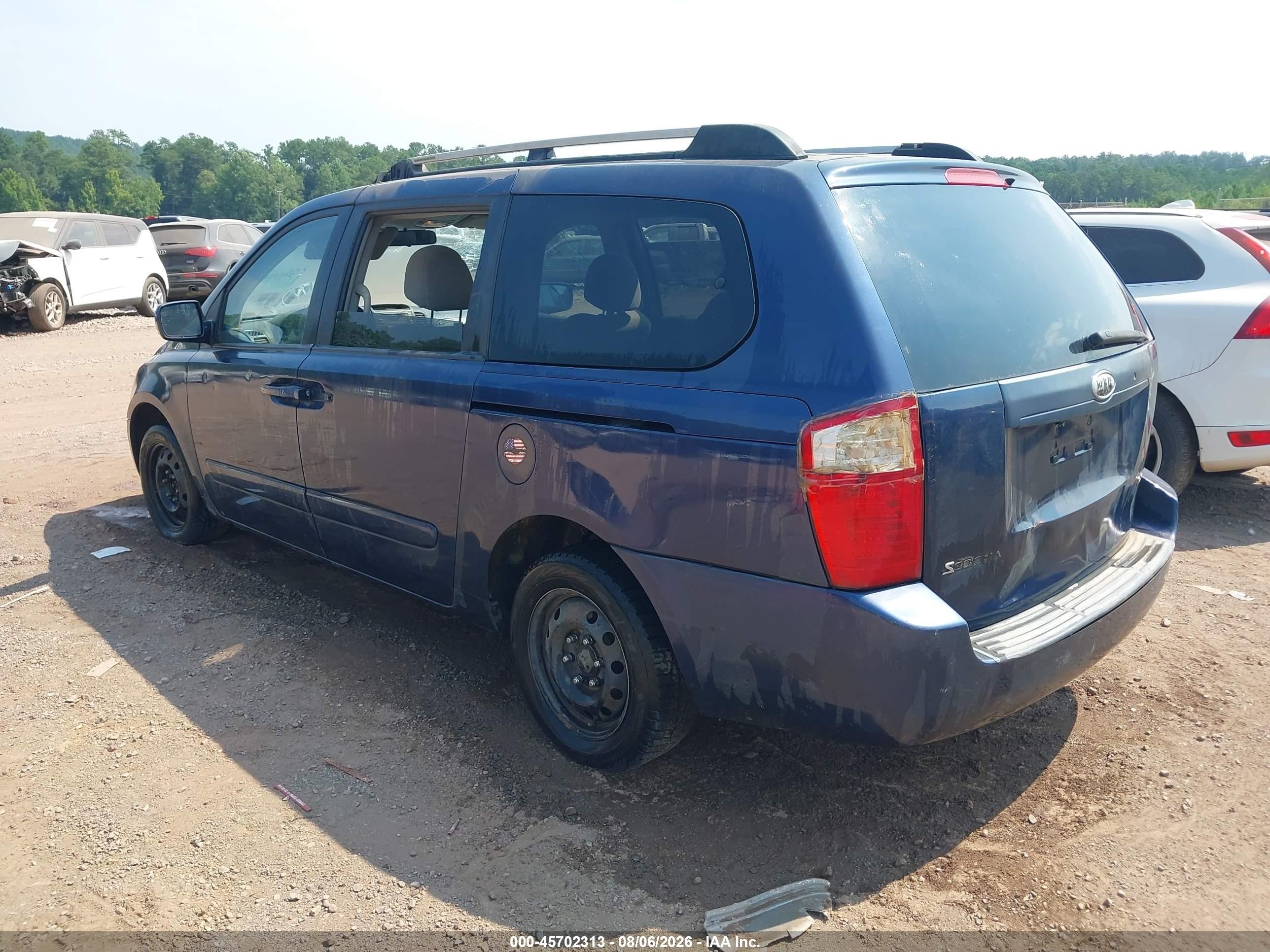 2006 Kia Sedona Ex/lx Blue vin: KNDMB233X66080667
