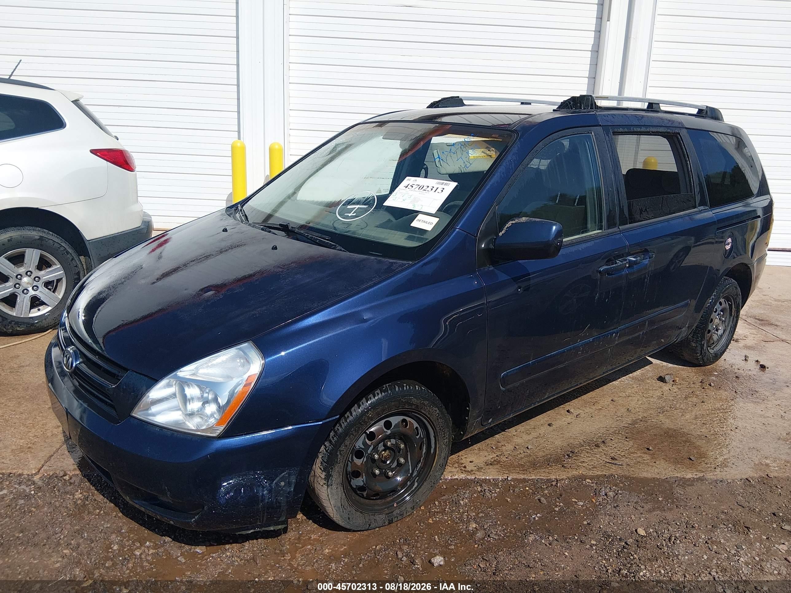 2006 Kia Sedona Ex/lx Blue vin: KNDMB233X66080667