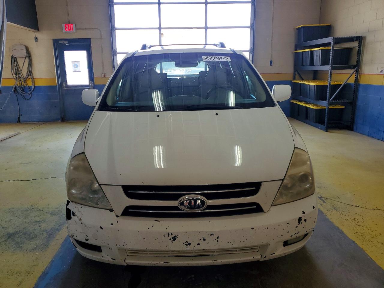 2007 Kia Sedona Base White vin: KNDMB233X76122787