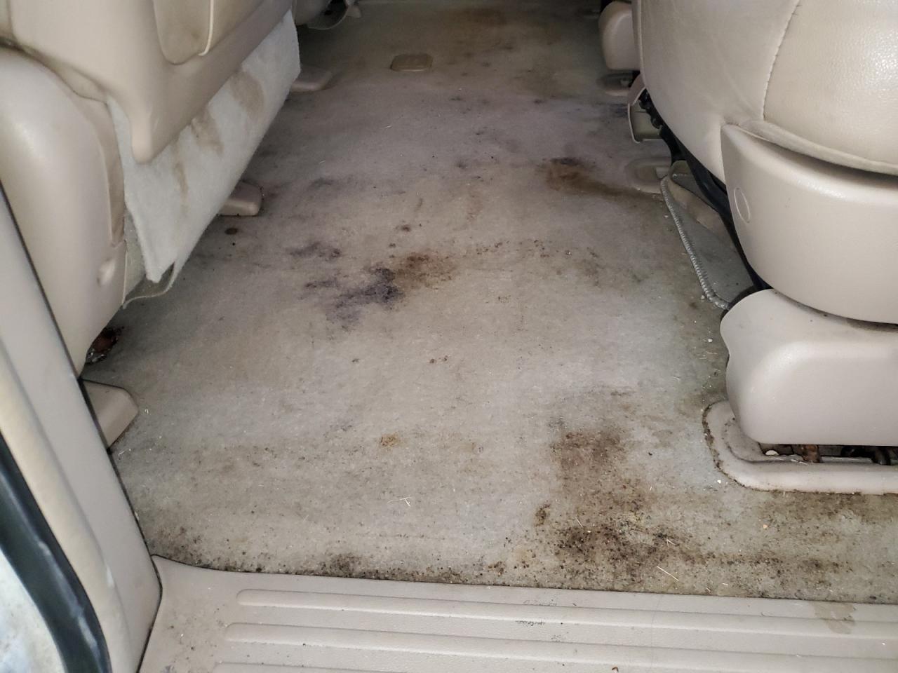 2007 Kia Sedona Base White vin: KNDMB233X76122787 Damage: Left Rear Carpet, Stained, Permanent