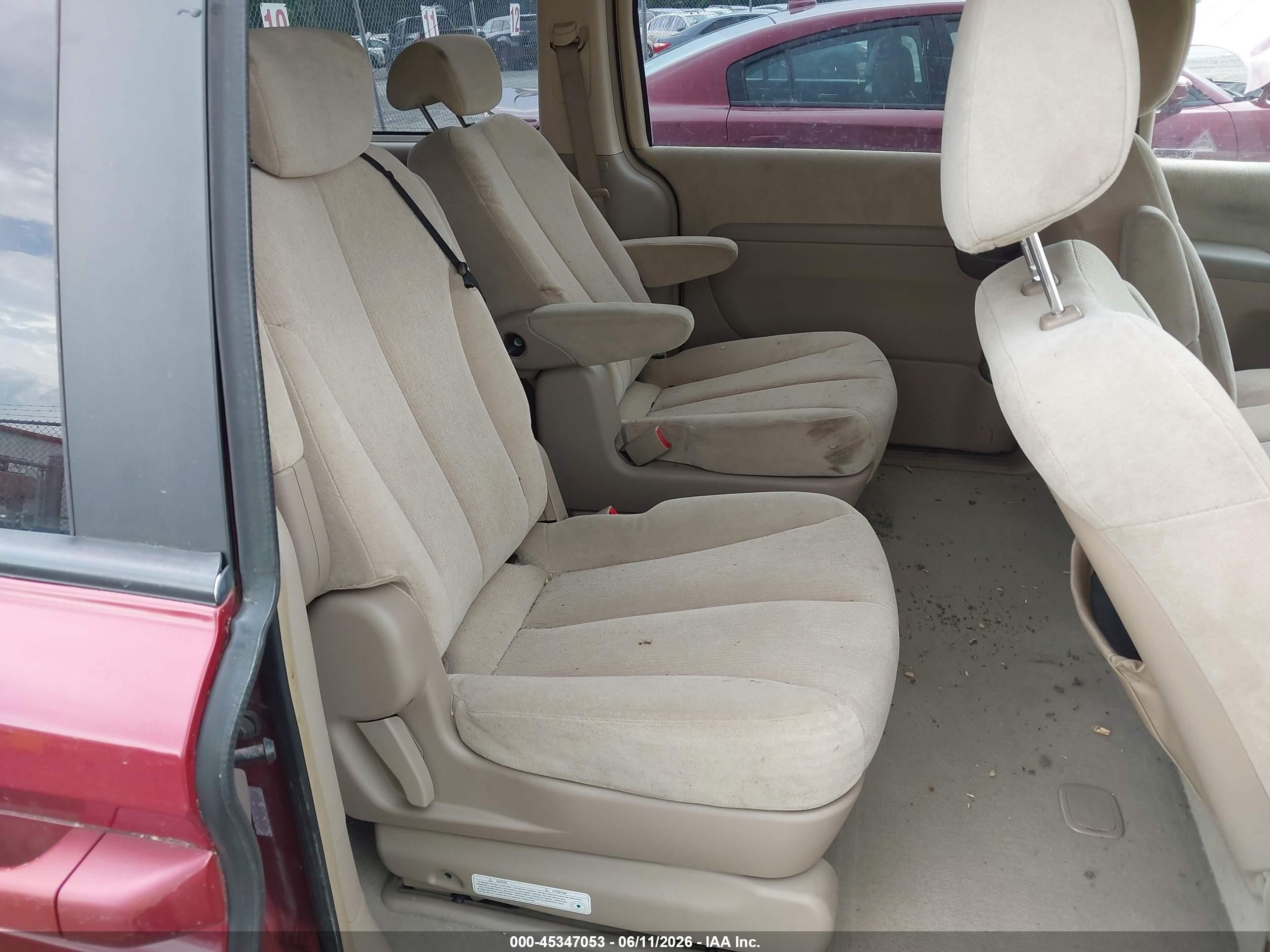 2007 Kia Sedona Lx Red vin: KNDMB233X76162822