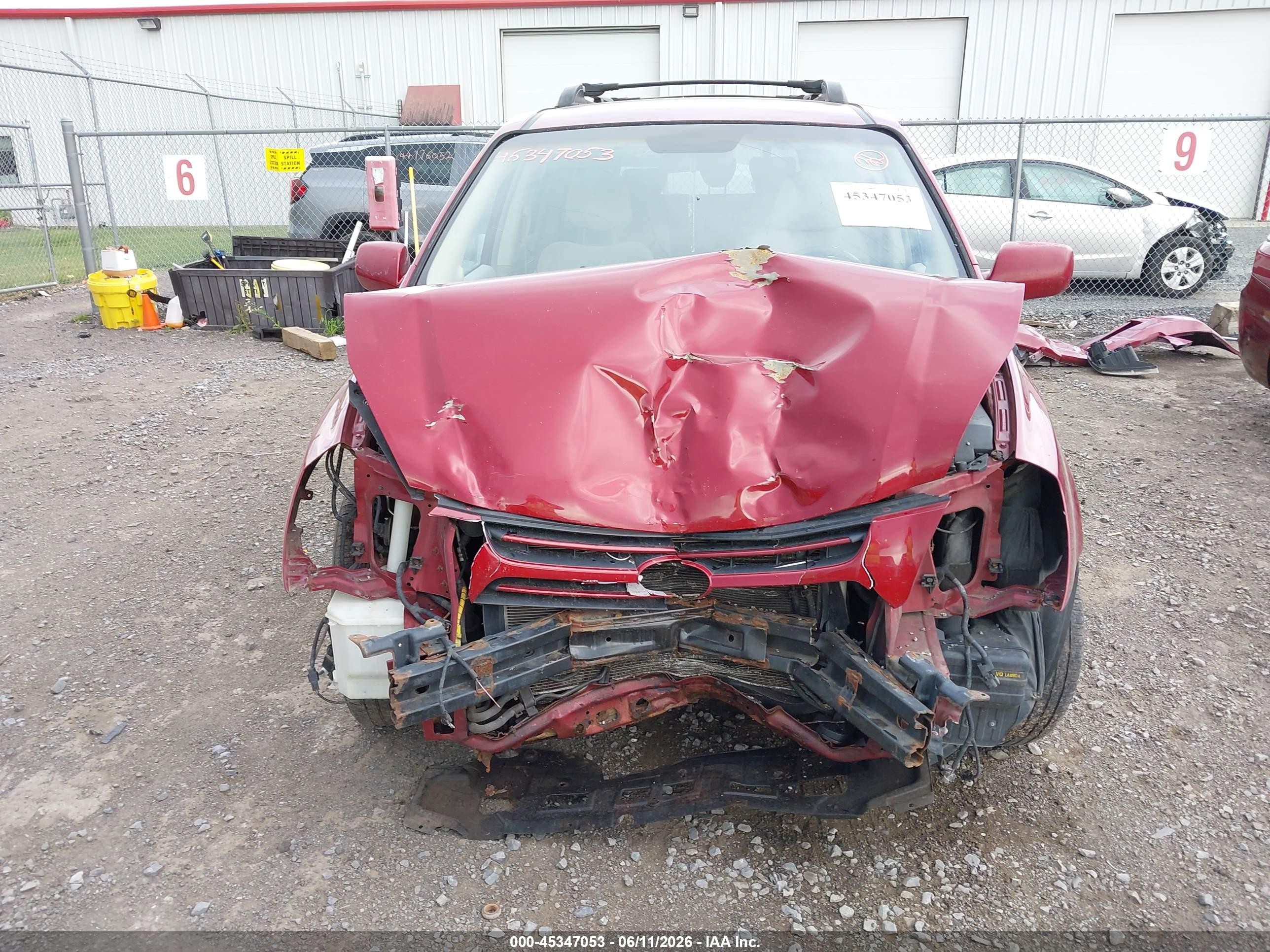 2007 Kia Sedona Lx Red vin: KNDMB233X76162822