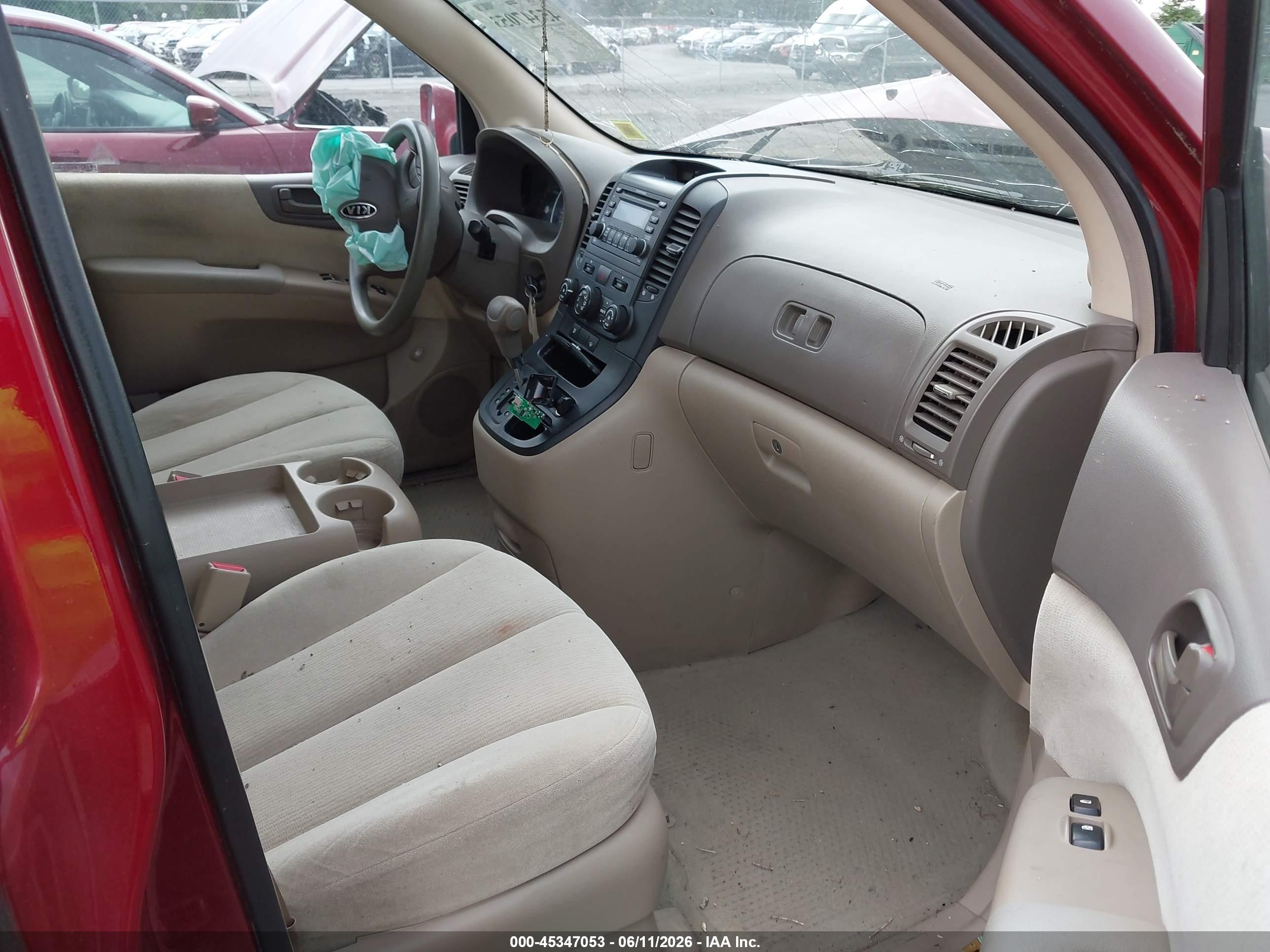 2007 Kia Sedona Lx Red vin: KNDMB233X76162822