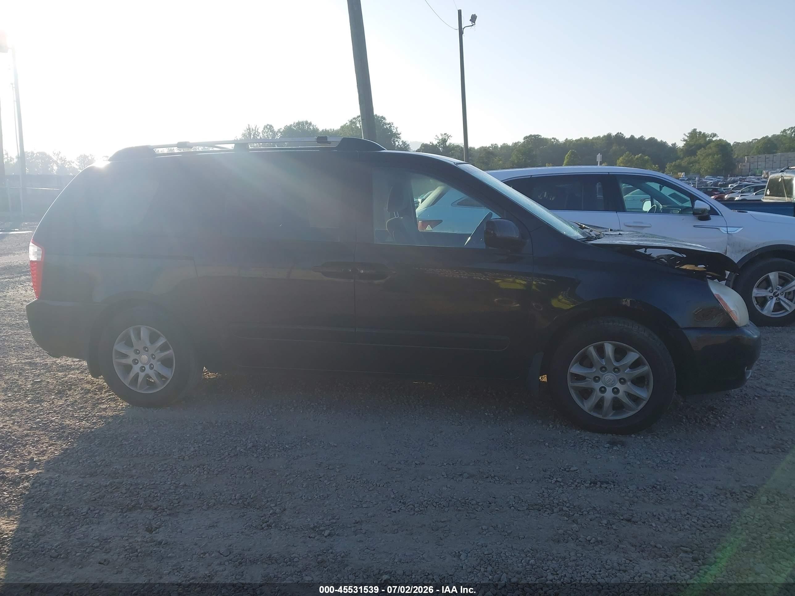 2007 Kia Sedona Ex Черный vin: KNDMB233X76179474