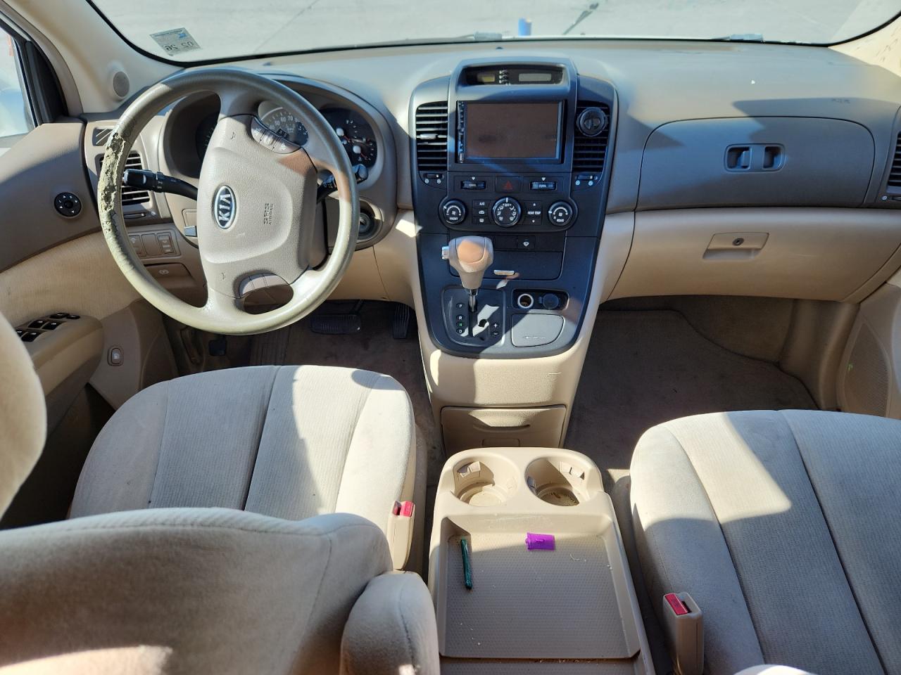 2007 Kia Sedona Ex White vin: KNDMB233X76183847
