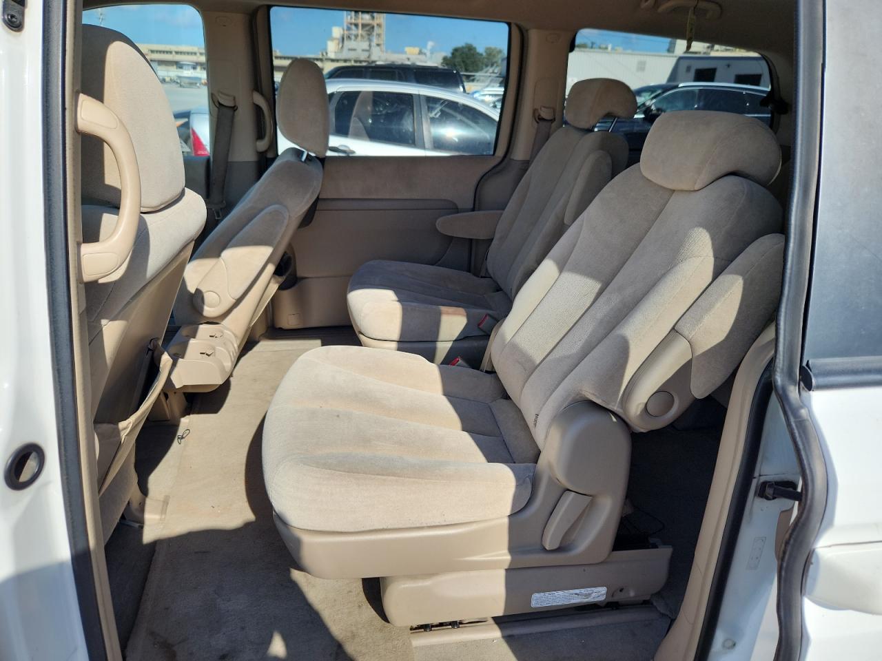 2007 Kia Sedona Ex White vin: KNDMB233X76183847