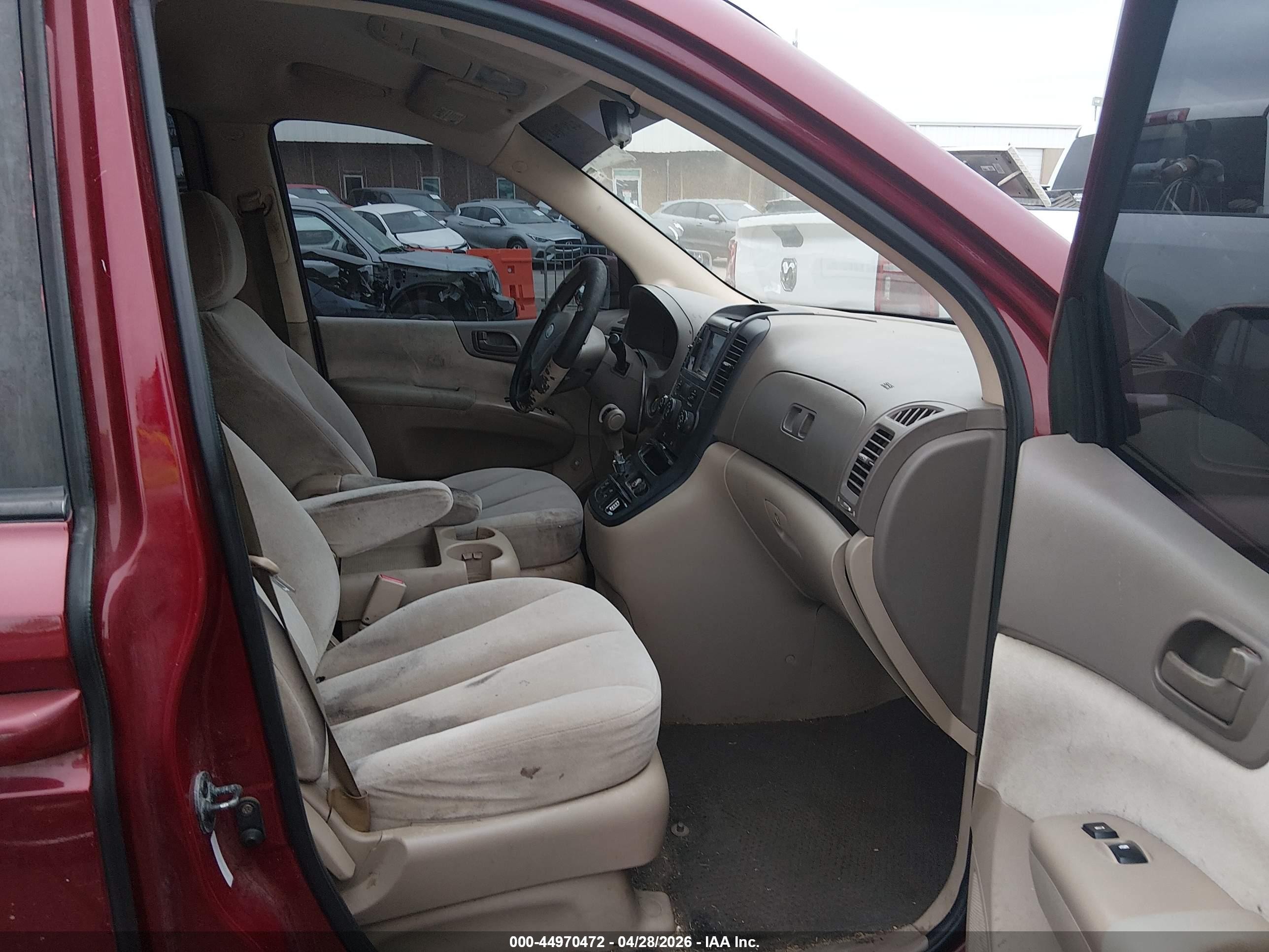 2008 Kia Sedona Lx Red vin: KNDMB233X86246124