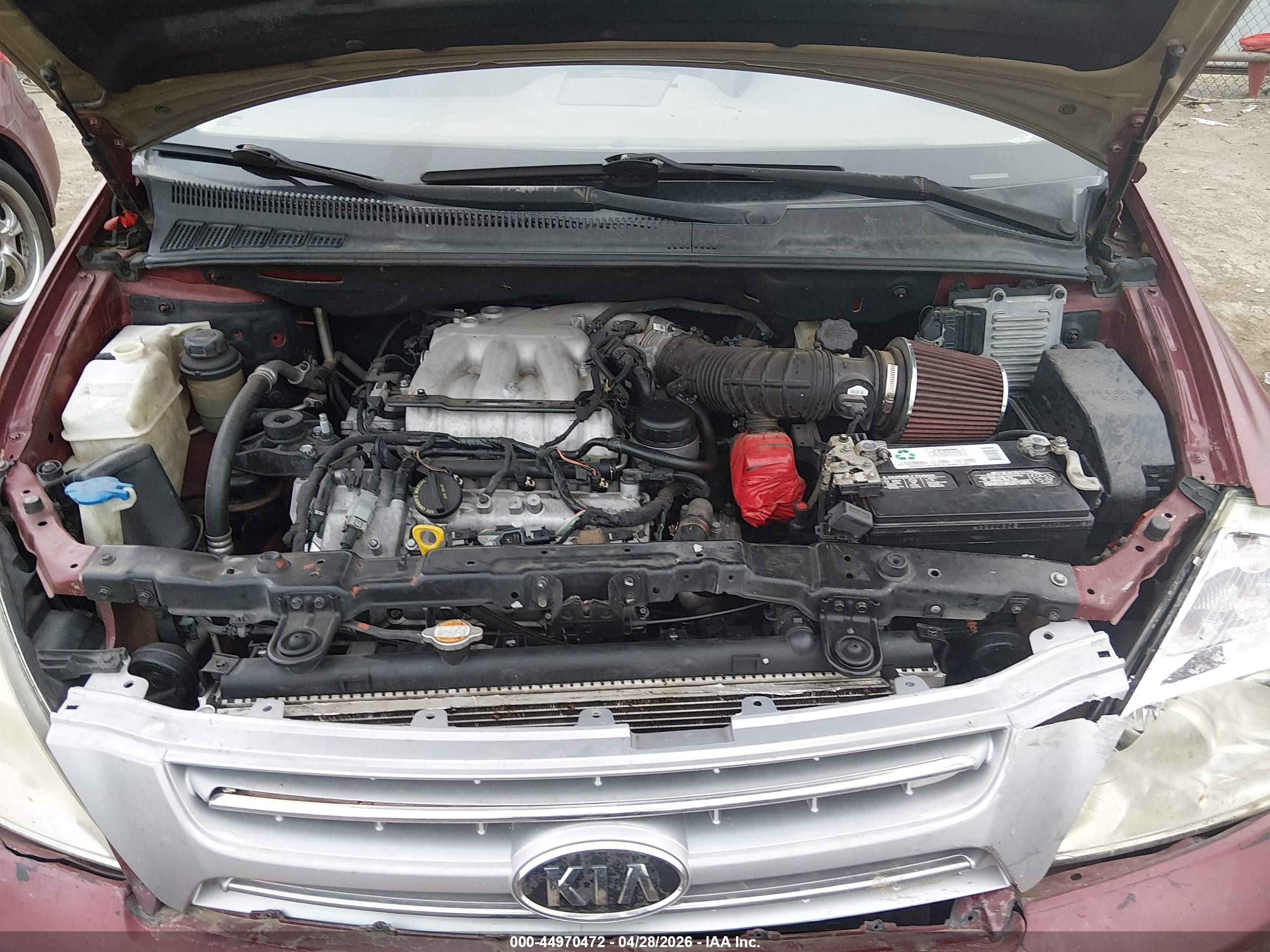 2008 Kia Sedona Lx Red vin: KNDMB233X86246124