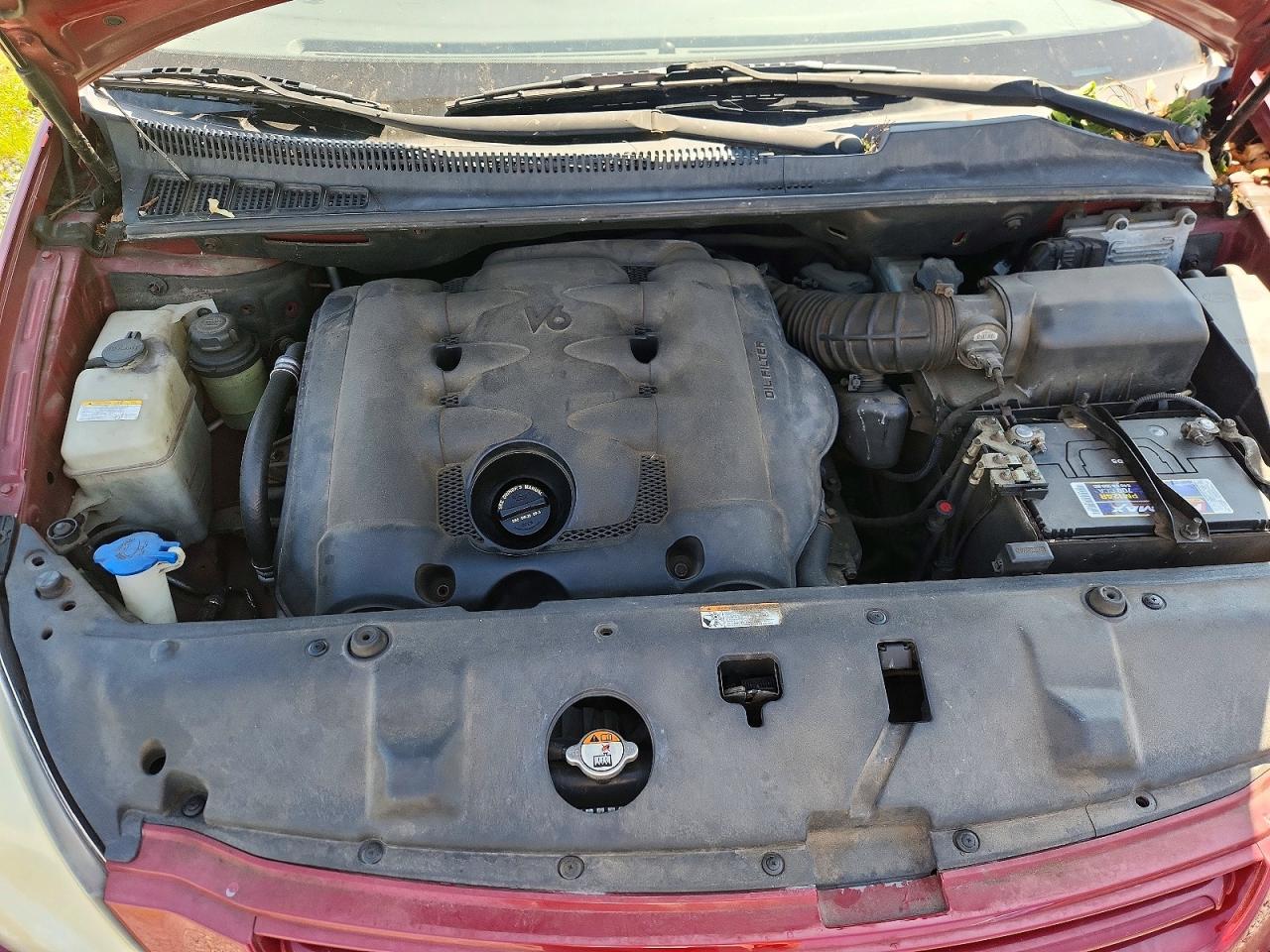 2008 Kia Sedona Lx Maroon vin: KNDMB233X86266311
