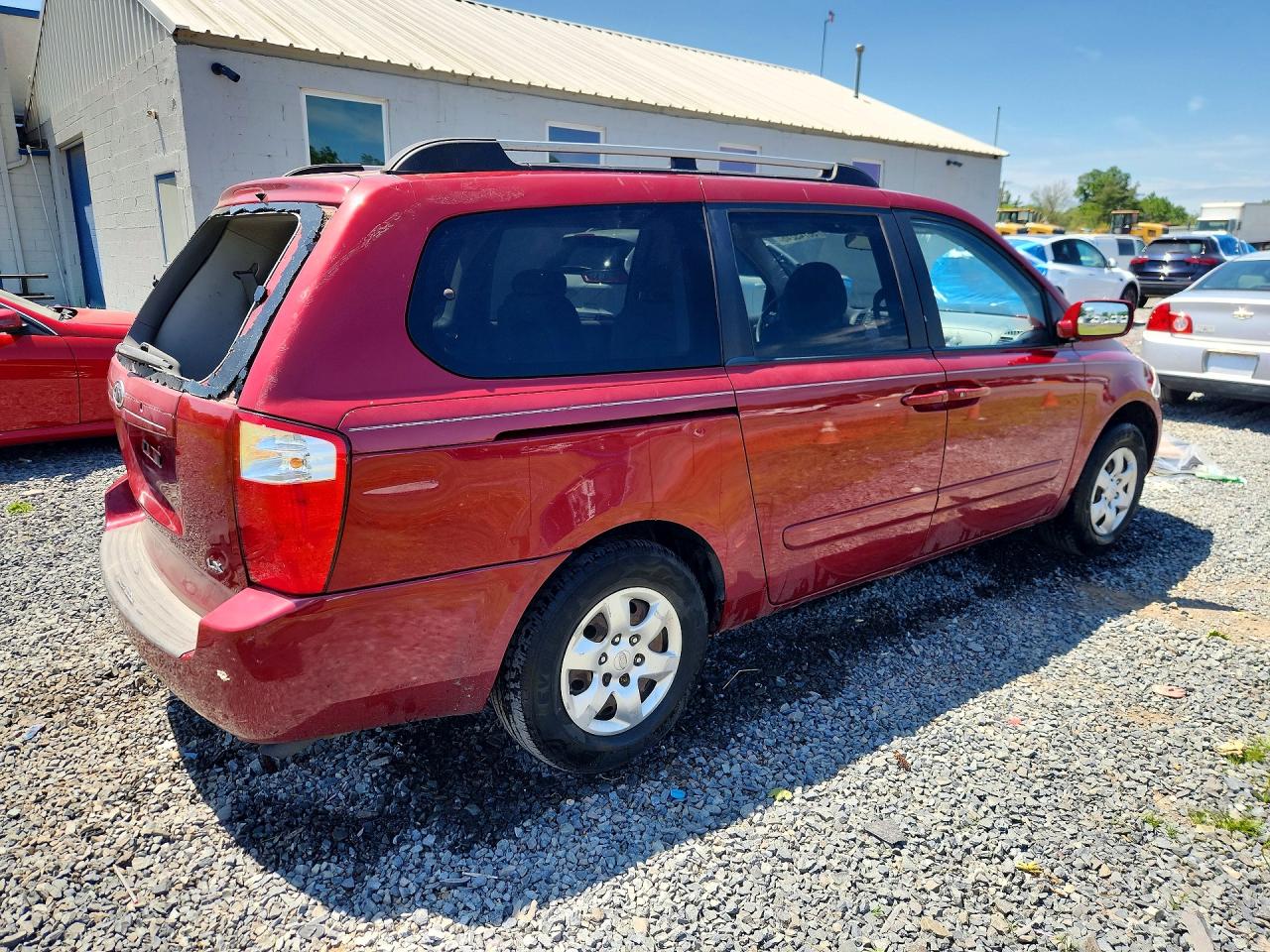 2008 Kia Sedona Lx Maroon vin: KNDMB233X86266311