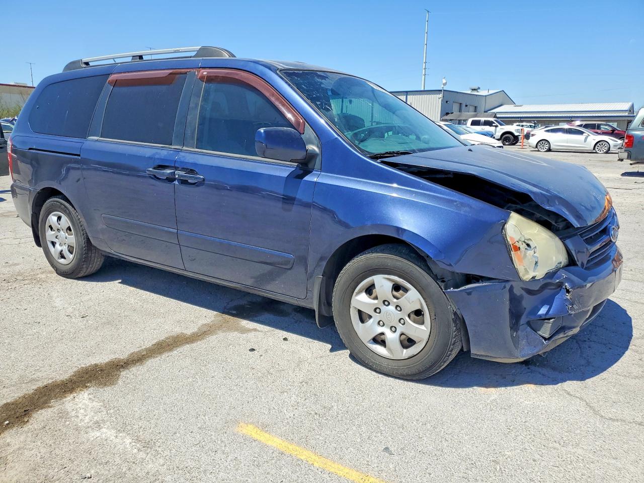 2009 Kia Sedona Lx Синий vin: KNDMB233X96278573