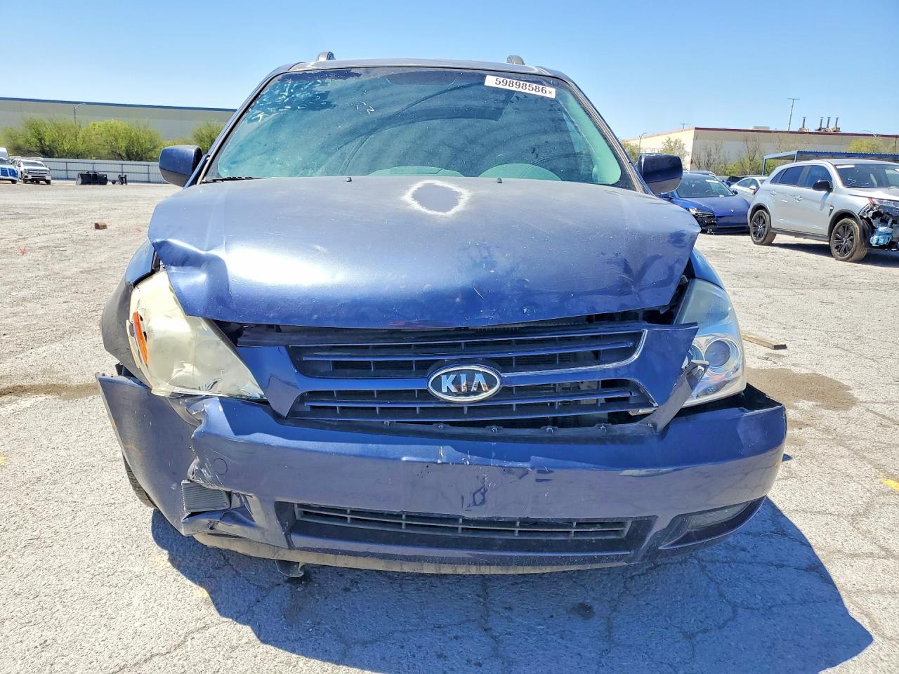2009 Kia Sedona Lx Синий vin: KNDMB233X96278573