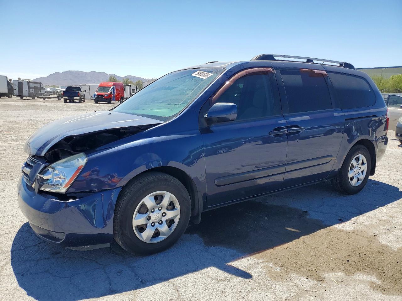 2009 Kia Sedona Lx Blue vin: KNDMB233X96278573
