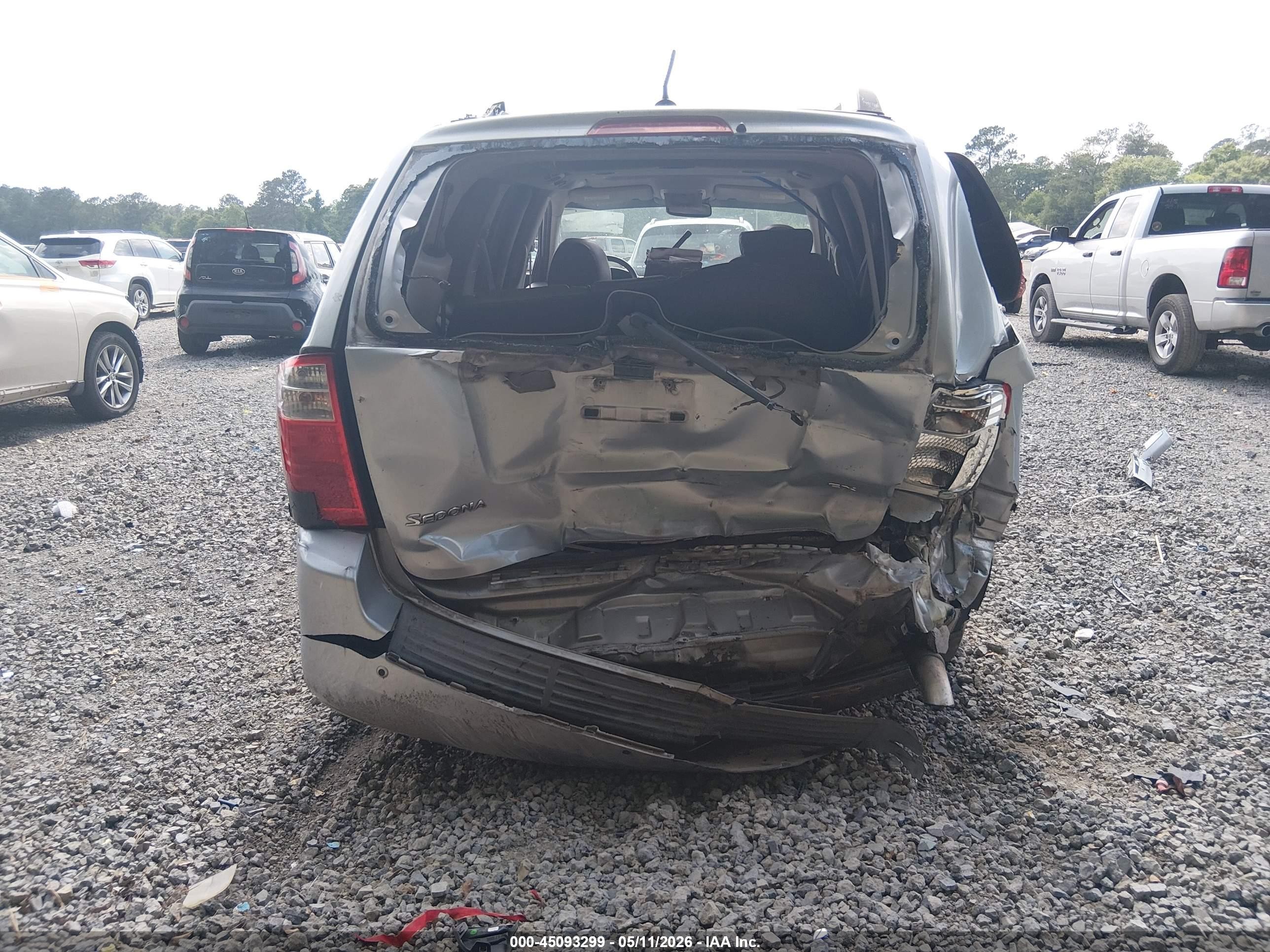 2009 Kia Sedona Ex Silver vin: KNDMB233X96309336