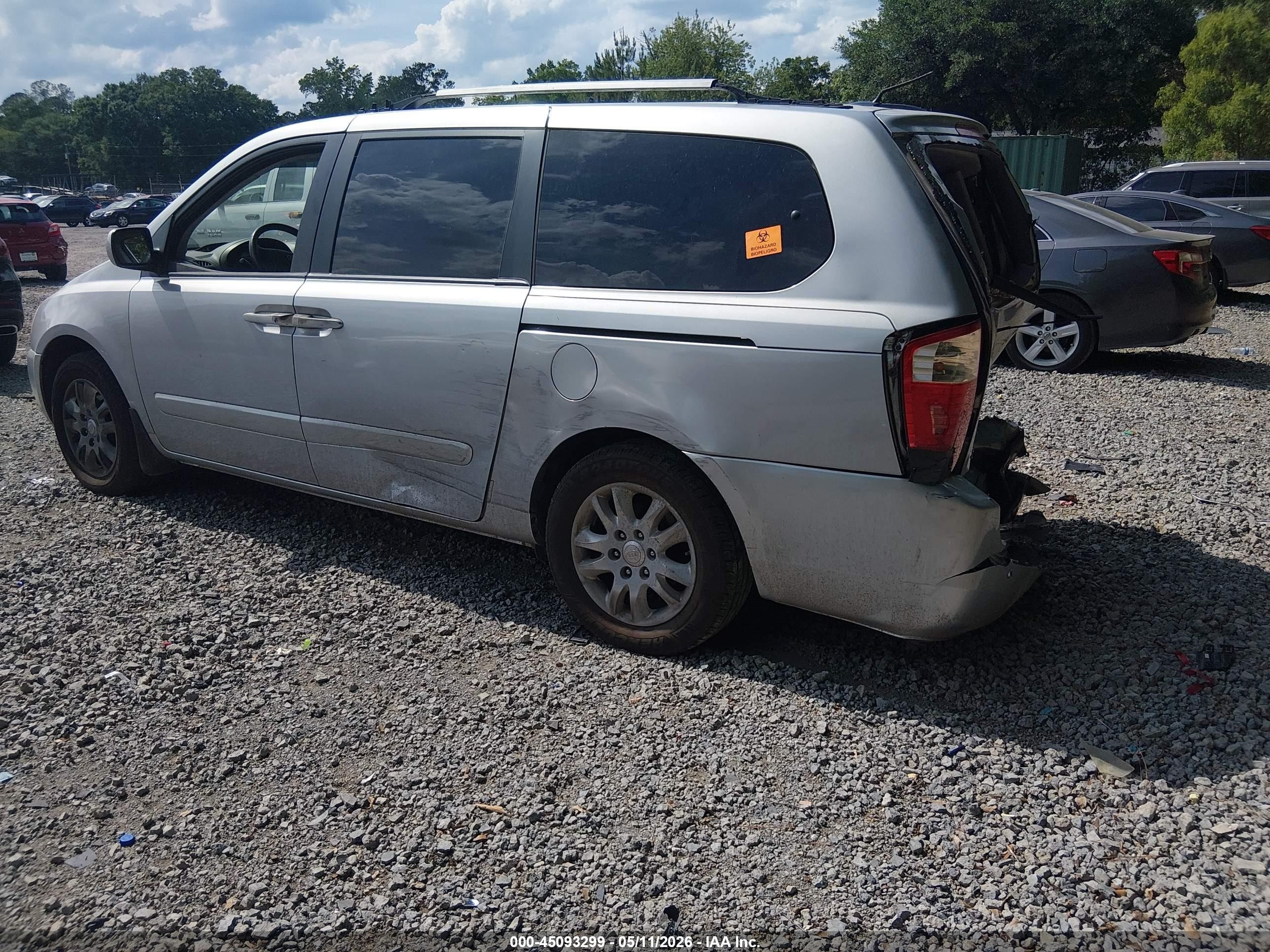 2009 Kia Sedona Ex Silver vin: KNDMB233X96309336