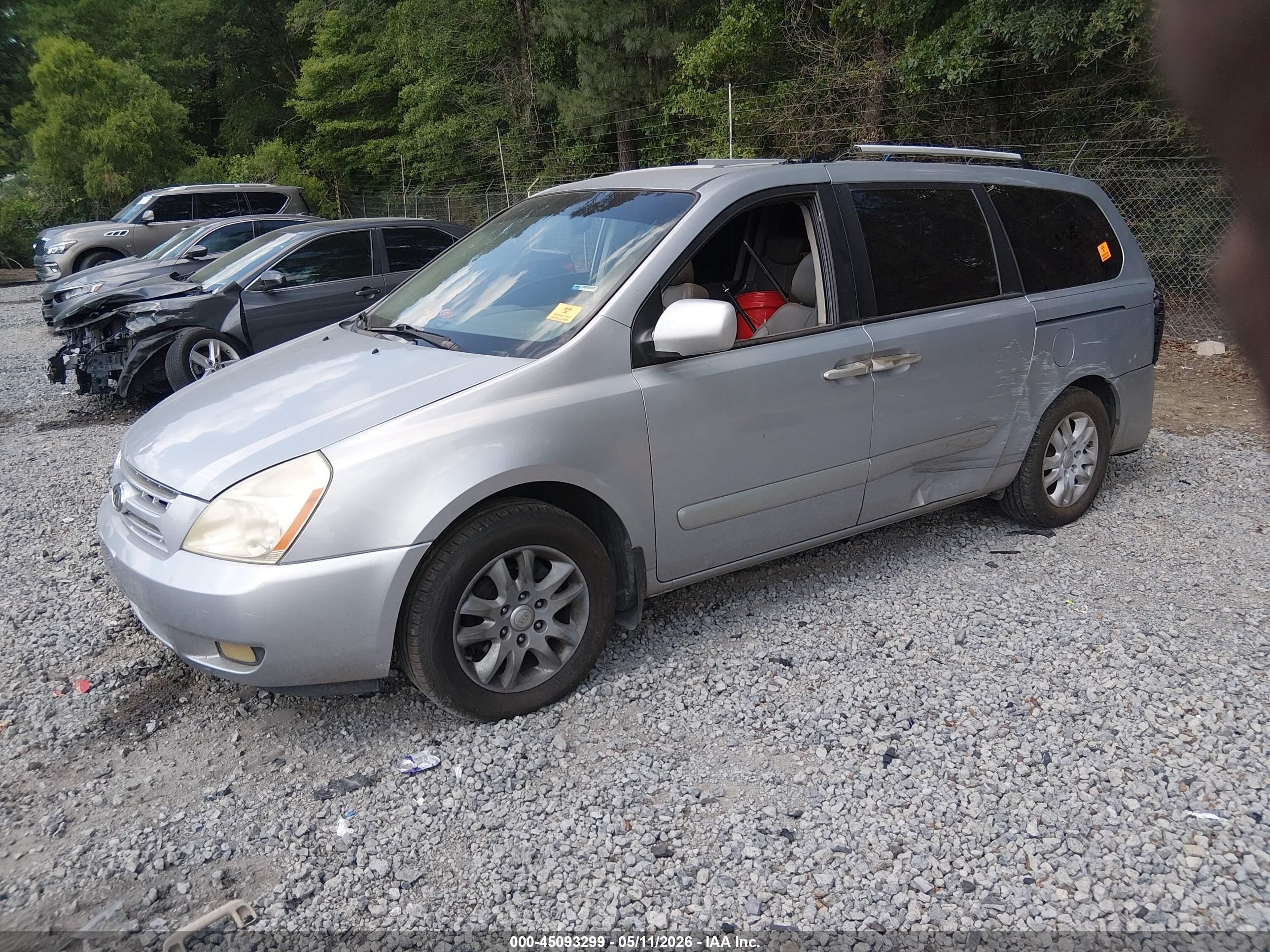 2009 Kia Sedona Ex Silver vin: KNDMB233X96309336