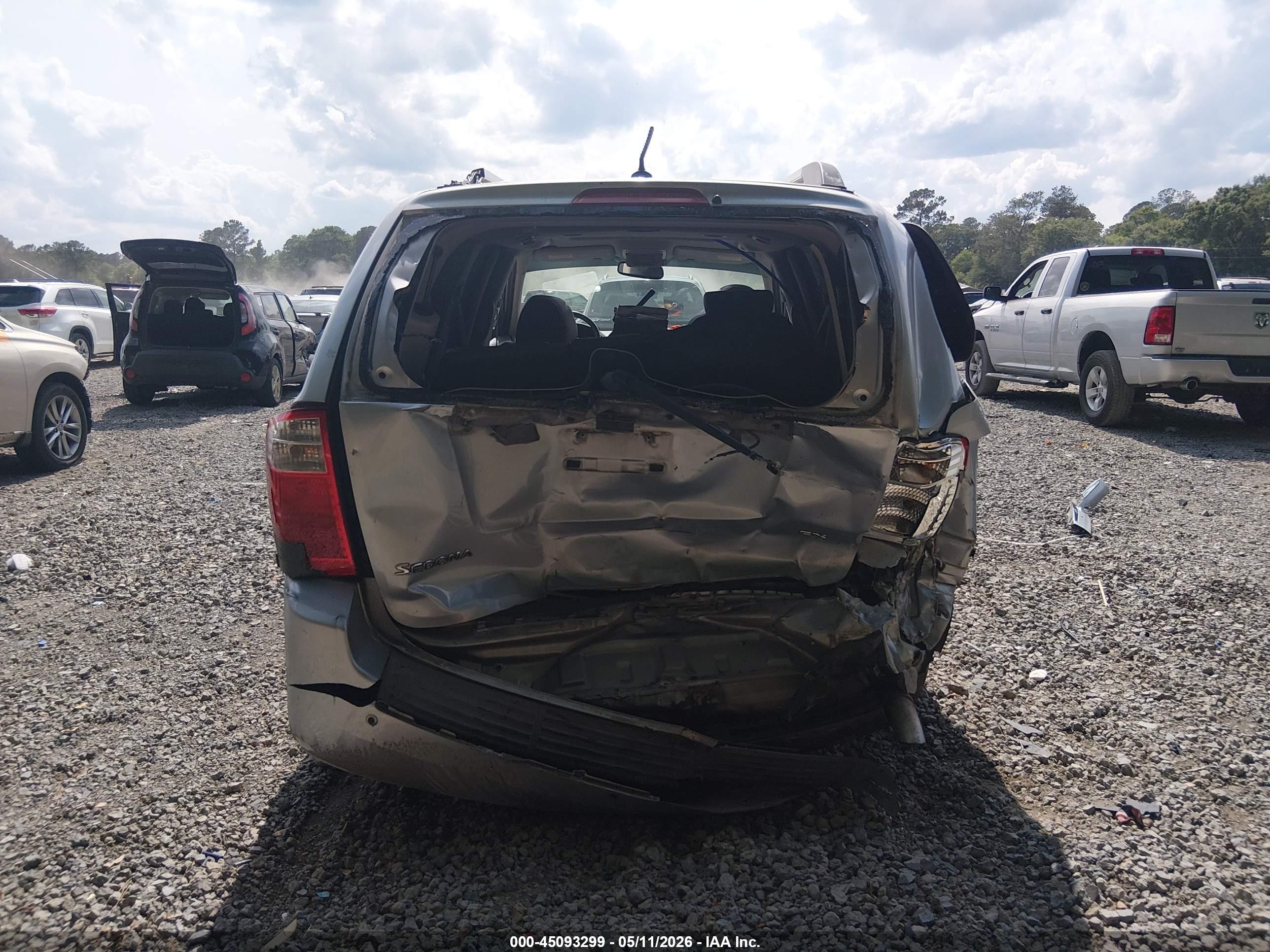 2009 Kia Sedona Ex Silver vin: KNDMB233X96309336