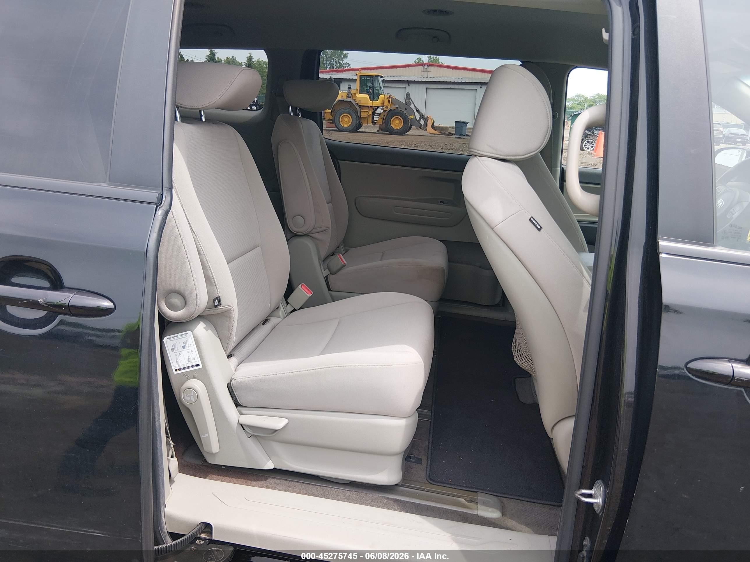 2015 Kia Sedona Lx Black vin: KNDMB5C10F6024088