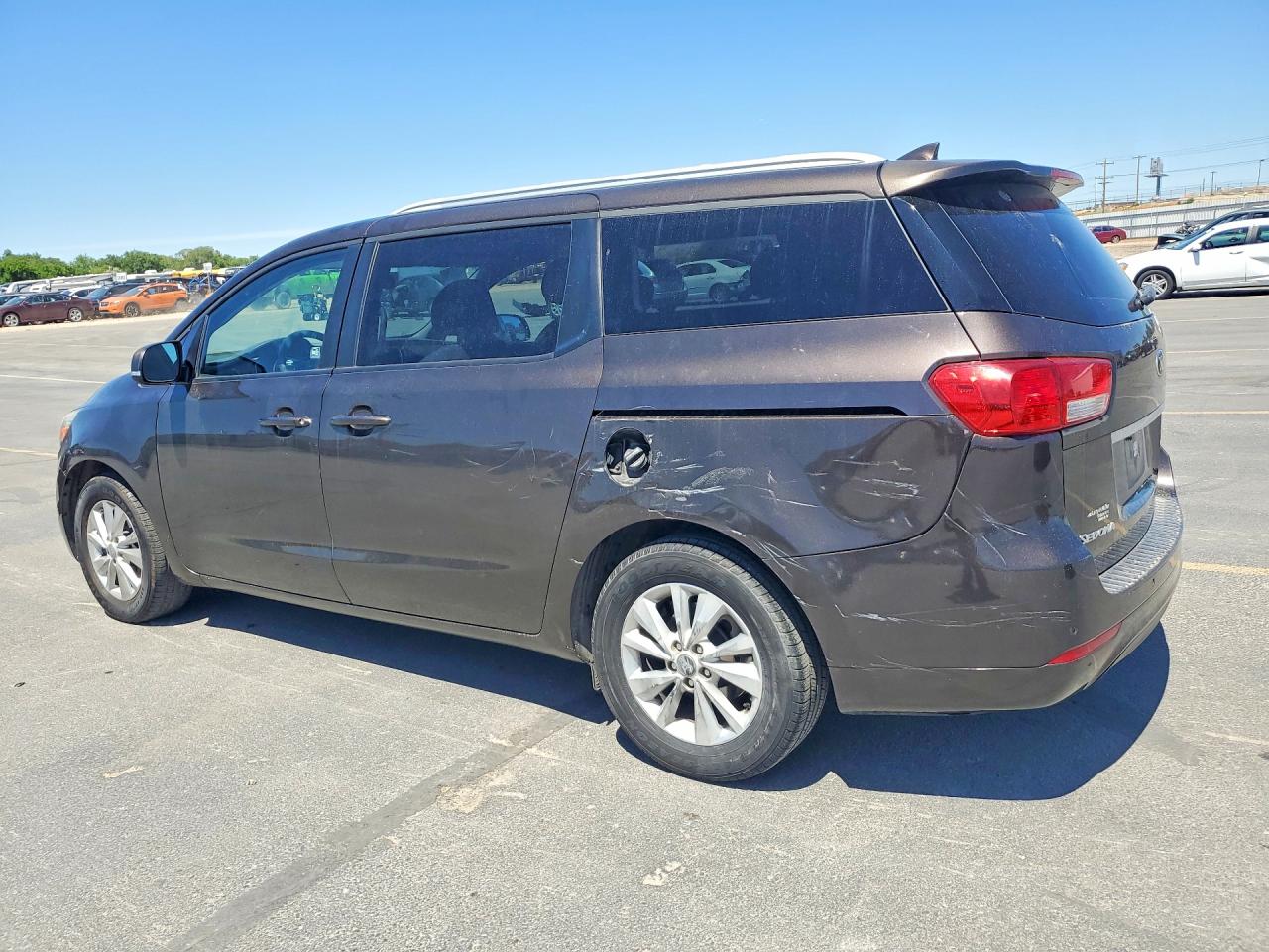 2015 Kia Sedona Lx Brown vin: KNDMB5C10F6033681
