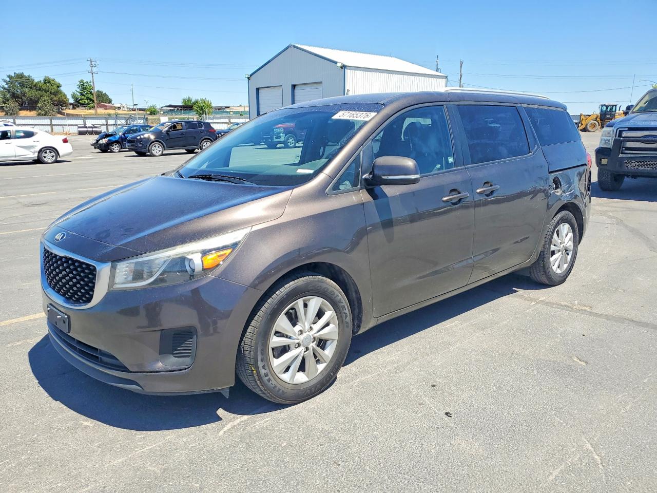 2015 Kia Sedona Lx Brown vin: KNDMB5C10F6033681