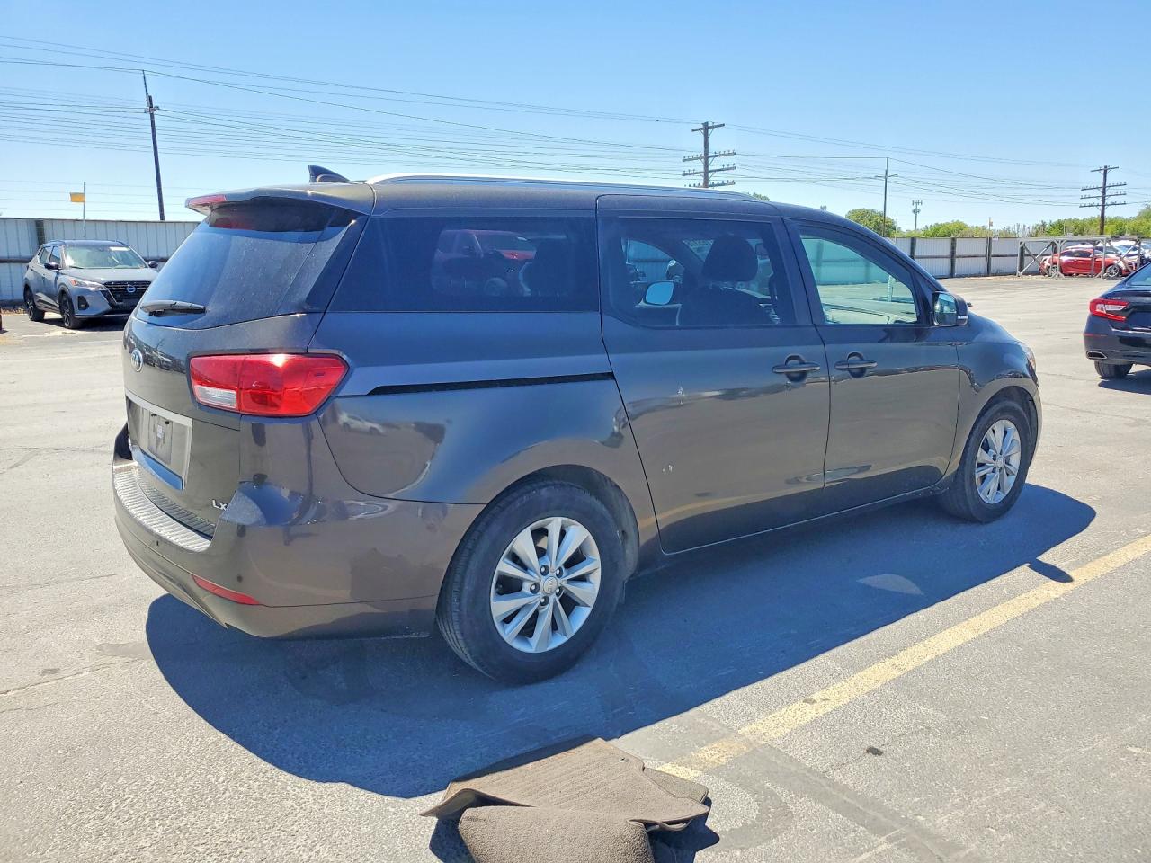 2015 Kia Sedona Lx Brown vin: KNDMB5C10F6033681
