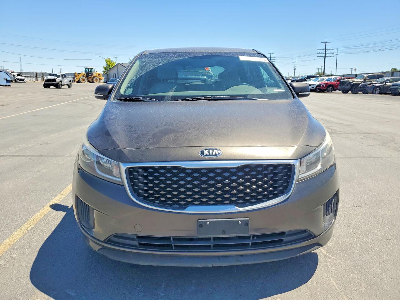 2015 Kia Sedona Lx Brown vin: KNDMB5C10F6033681