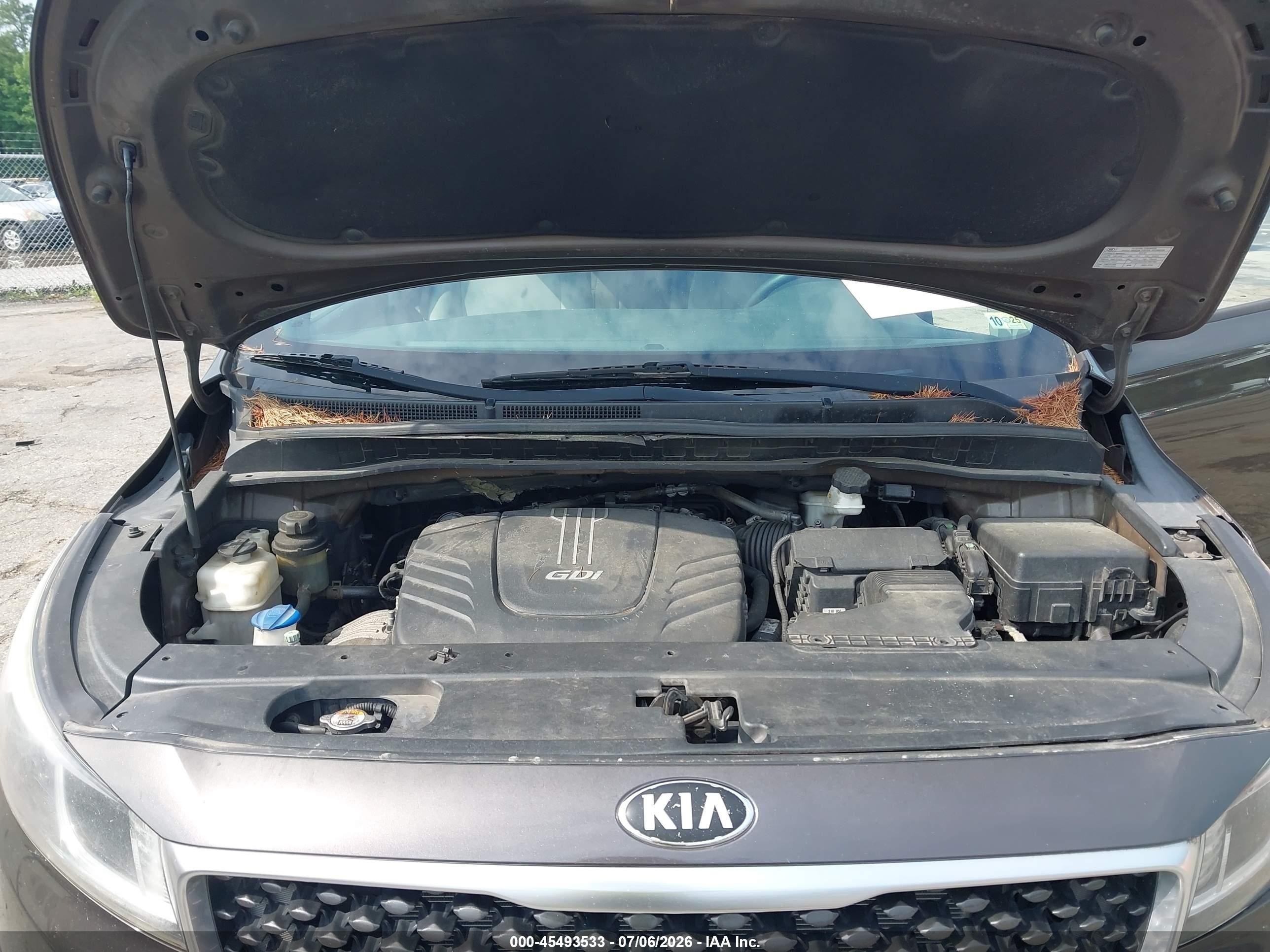 2015 Kia Sedona Lx Brown vin: KNDMB5C10F6038704