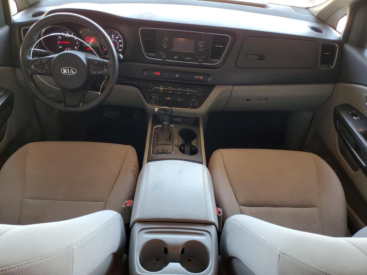 2015 Kia Sedona Lx White vin: KNDMB5C10F6045247