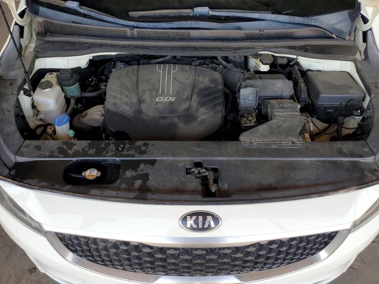2015 Kia Sedona Lx White vin: KNDMB5C10F6045247