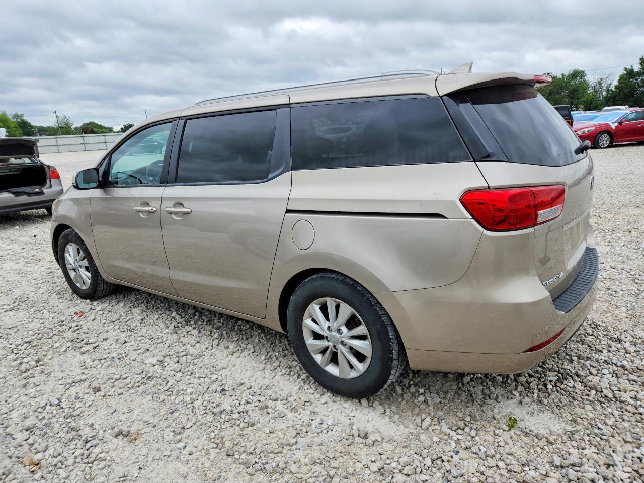 2016 Kia Sedona Lx Tan vin: KNDMB5C10G6098435