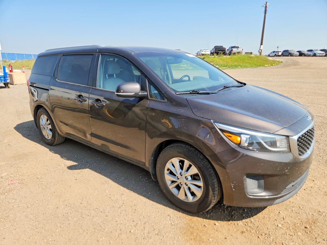 2015 Kia Sedona Lx Brown vin: KNDMB5C11F6015416