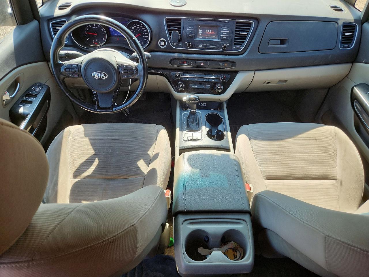 2015 Kia Sedona Lx Brown vin: KNDMB5C11F6015416