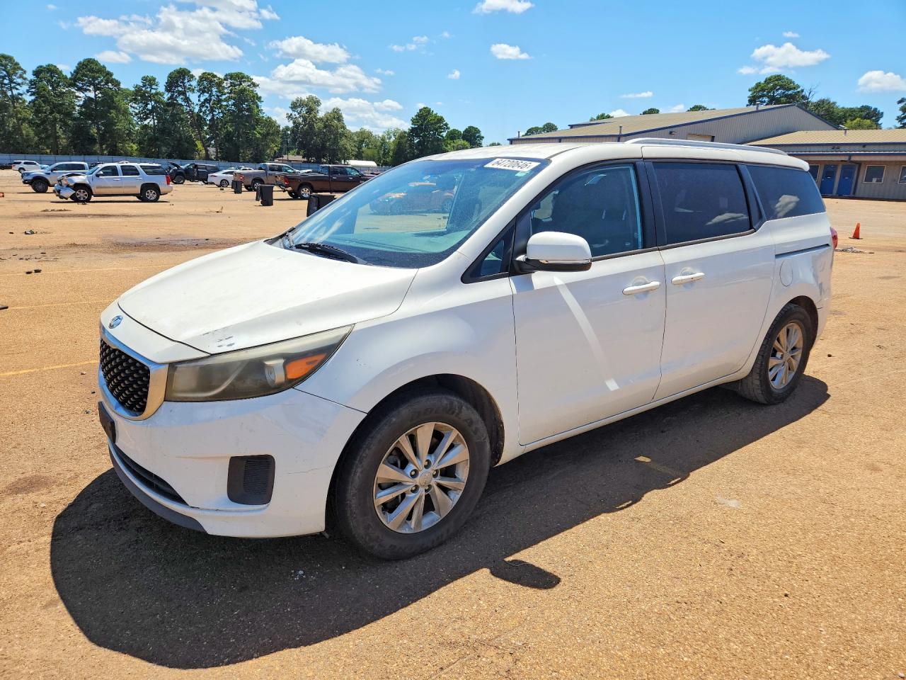 2015 Kia Sedona Lx White vin: KNDMB5C11F6021328