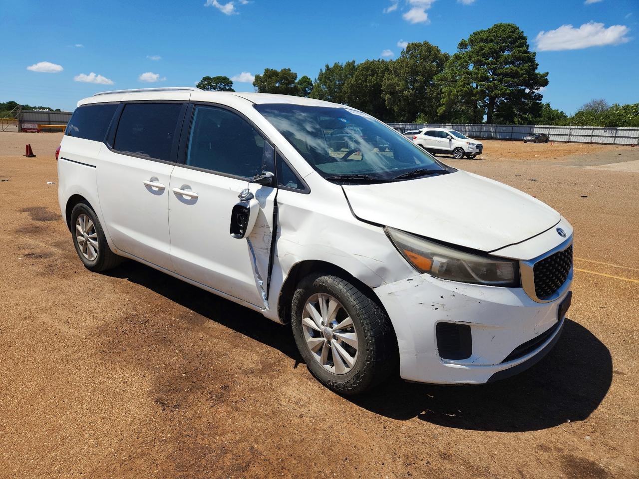 2015 Kia Sedona Lx White vin: KNDMB5C11F6021328