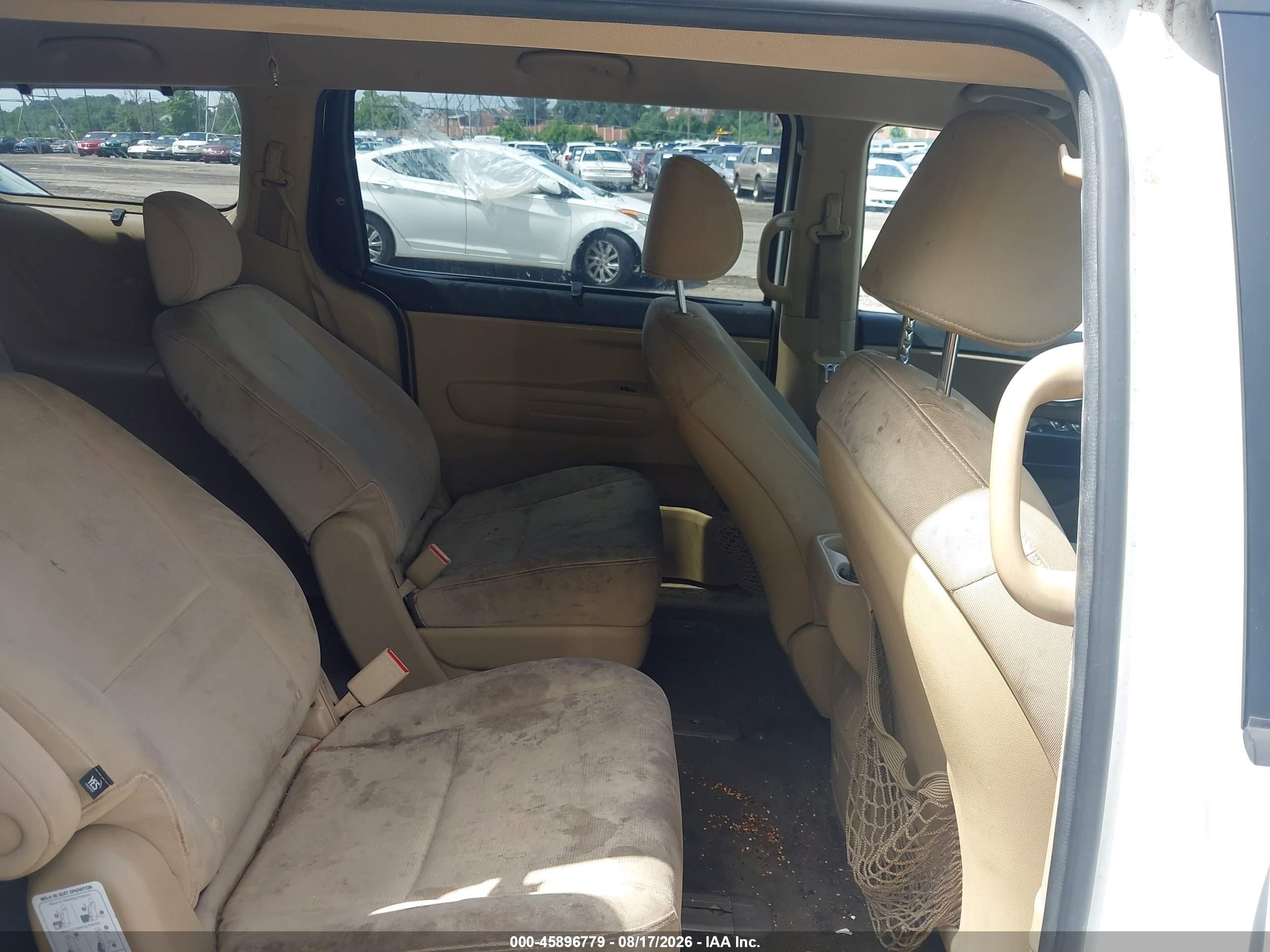 2015 Kia Sedona Lx White vin: KNDMB5C11F6021605
