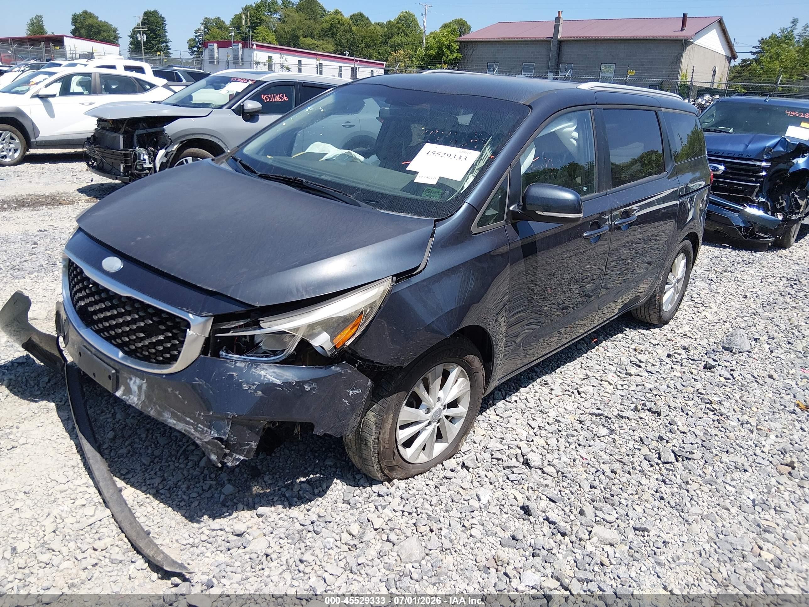 2015 Kia Sedona Lx Dark Blue vin: KNDMB5C11F6031597