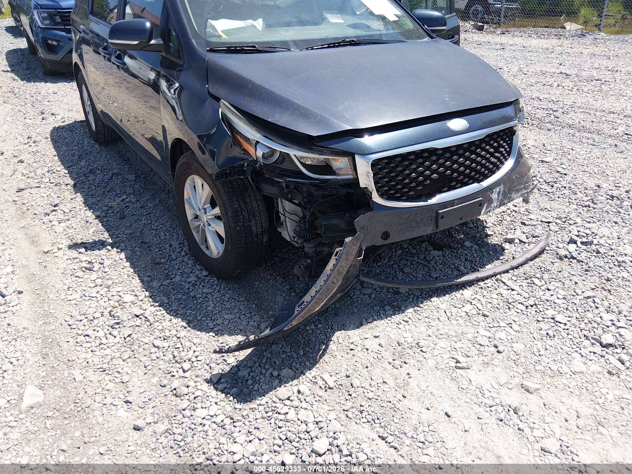 2015 Kia Sedona Lx Dark Blue vin: KNDMB5C11F6031597