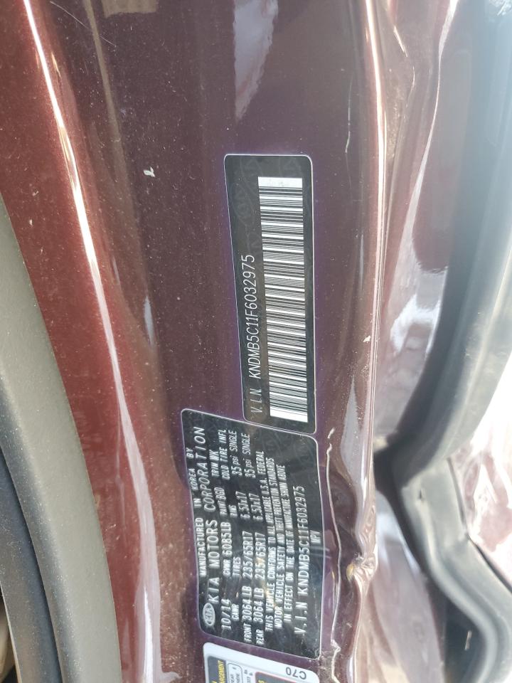 2015 Kia Sedona Lx Purple vin: KNDMB5C11F6032975