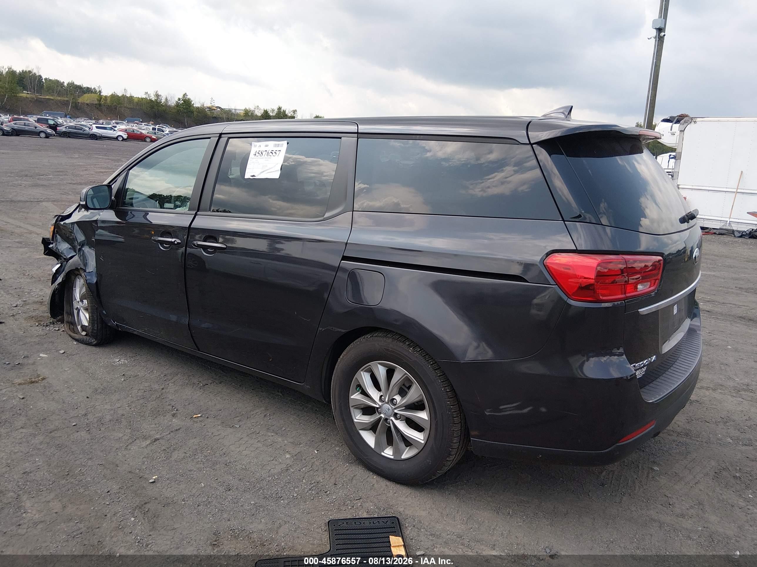 2019 Kia Sedona Lx Gray vin: KNDMB5C11K6525484